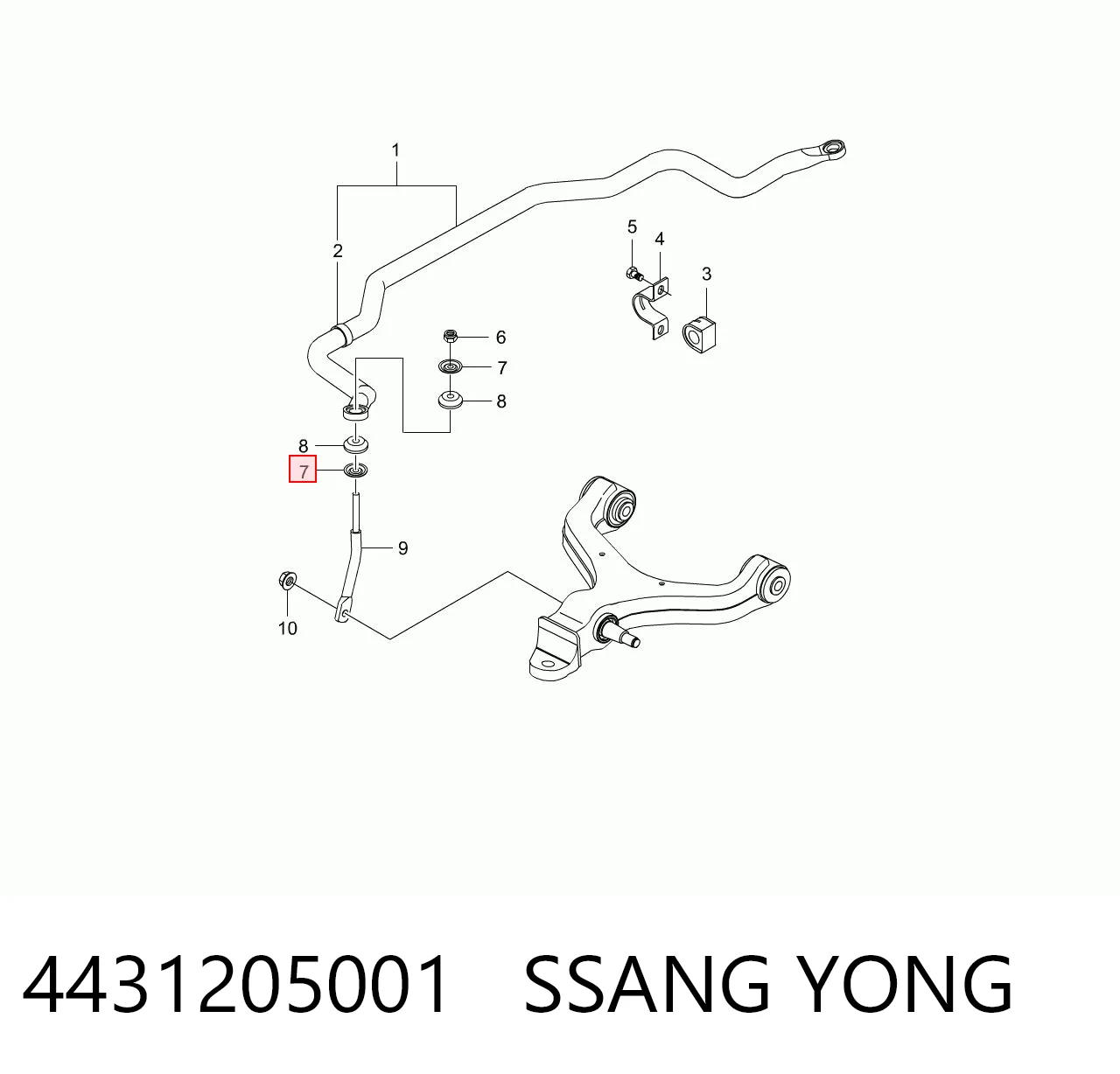 4431205001 Ssang Yong