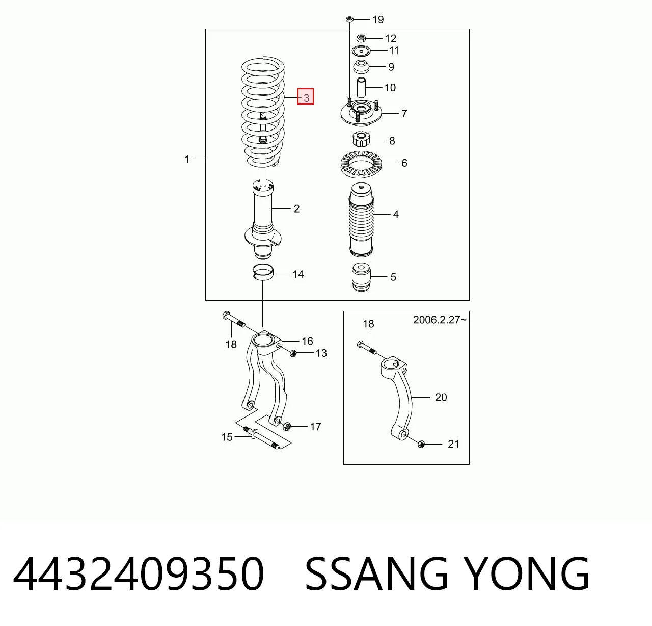 4432409350 Ssang Yong