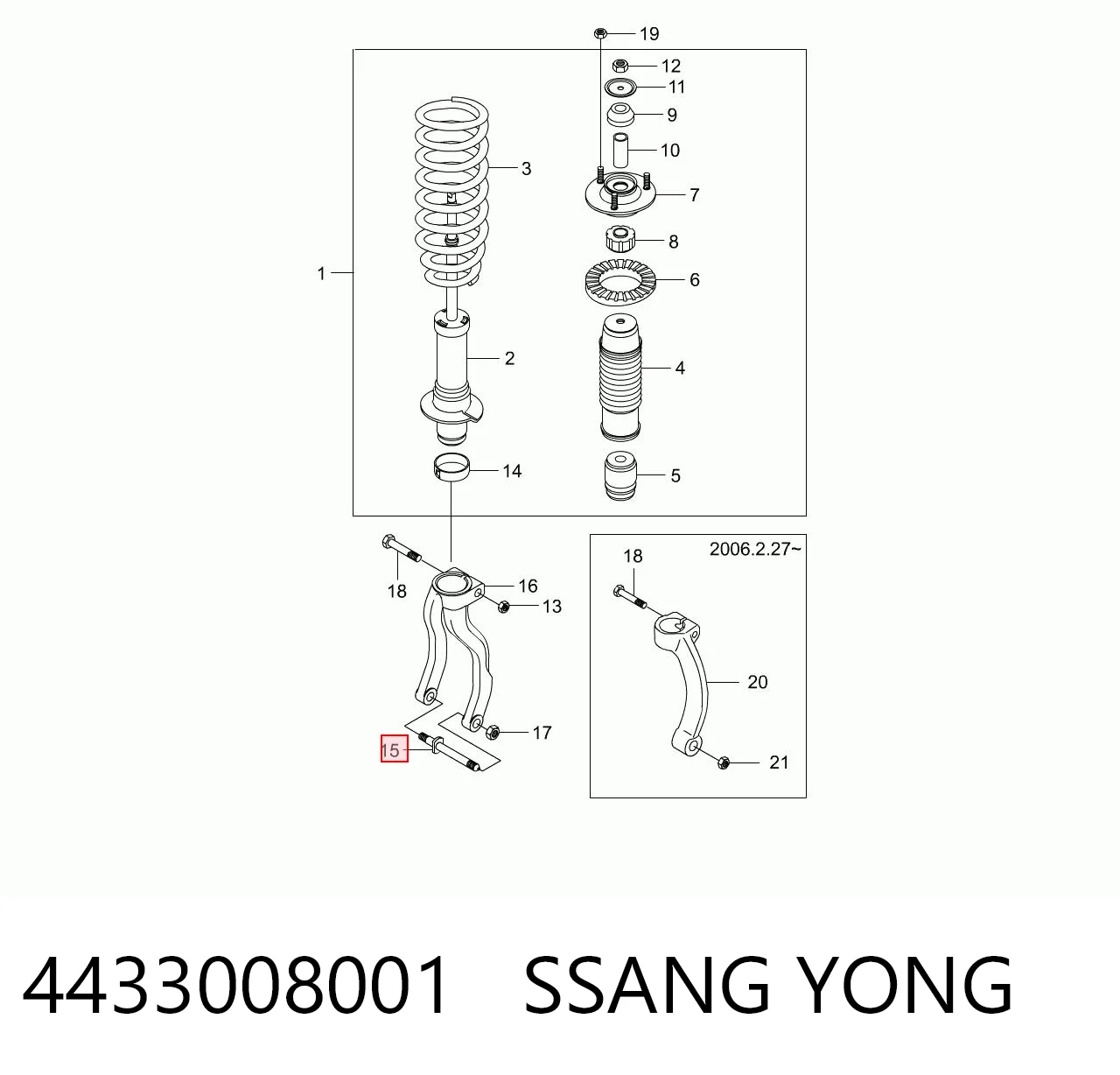 4433008001 Ssang Yong