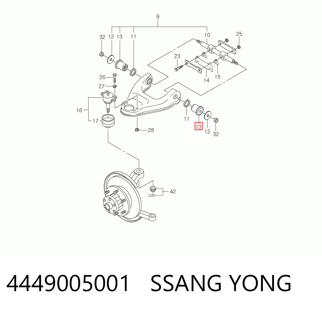 4449005001 Ssang Yong