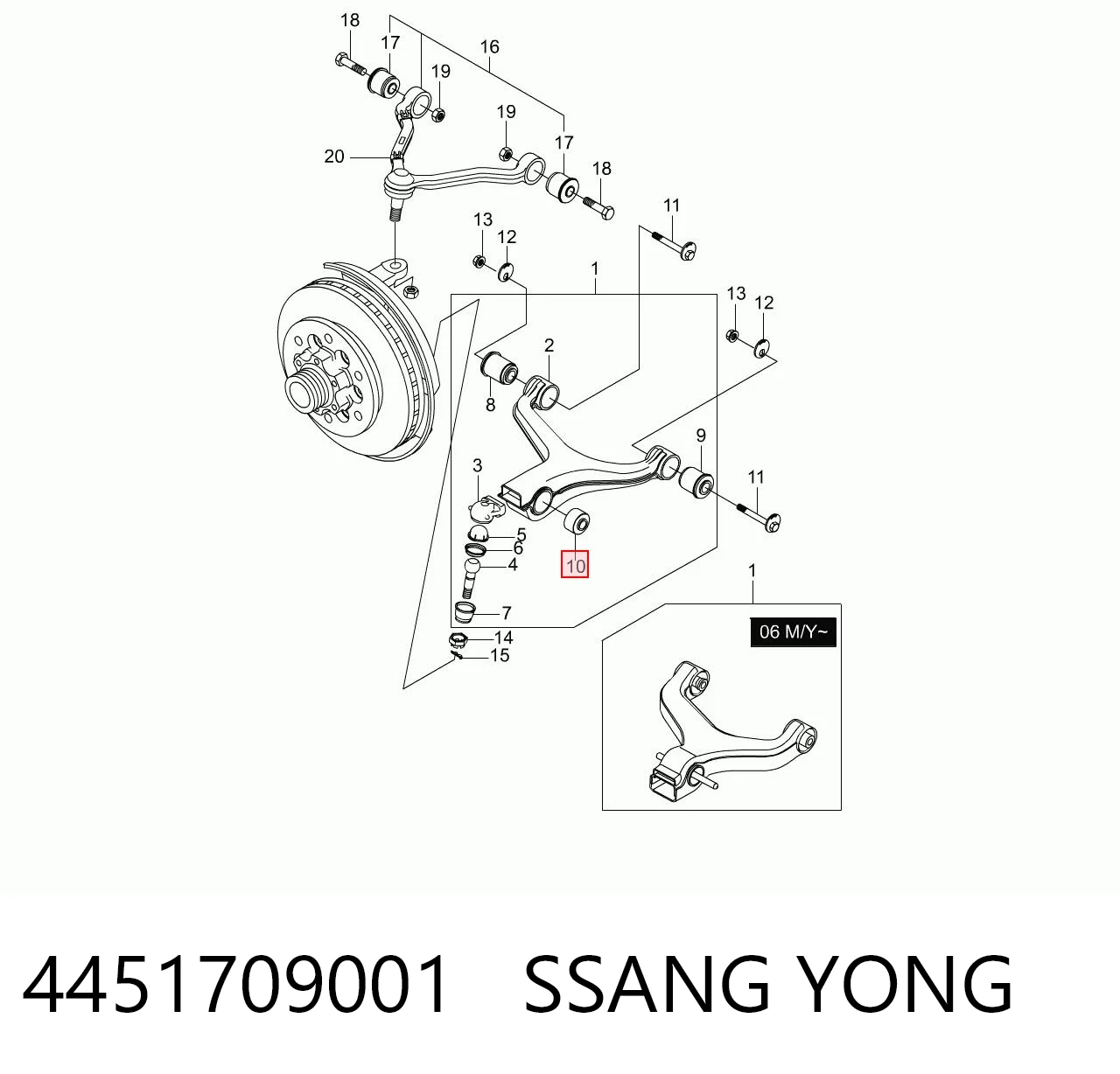 4451709001 Ssang Yong