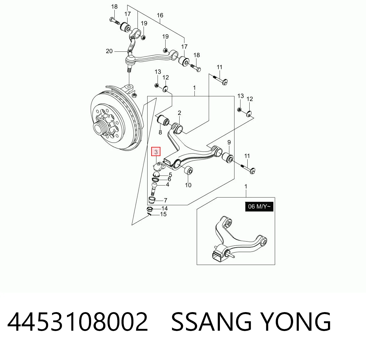 4453108002 Ssang Yong