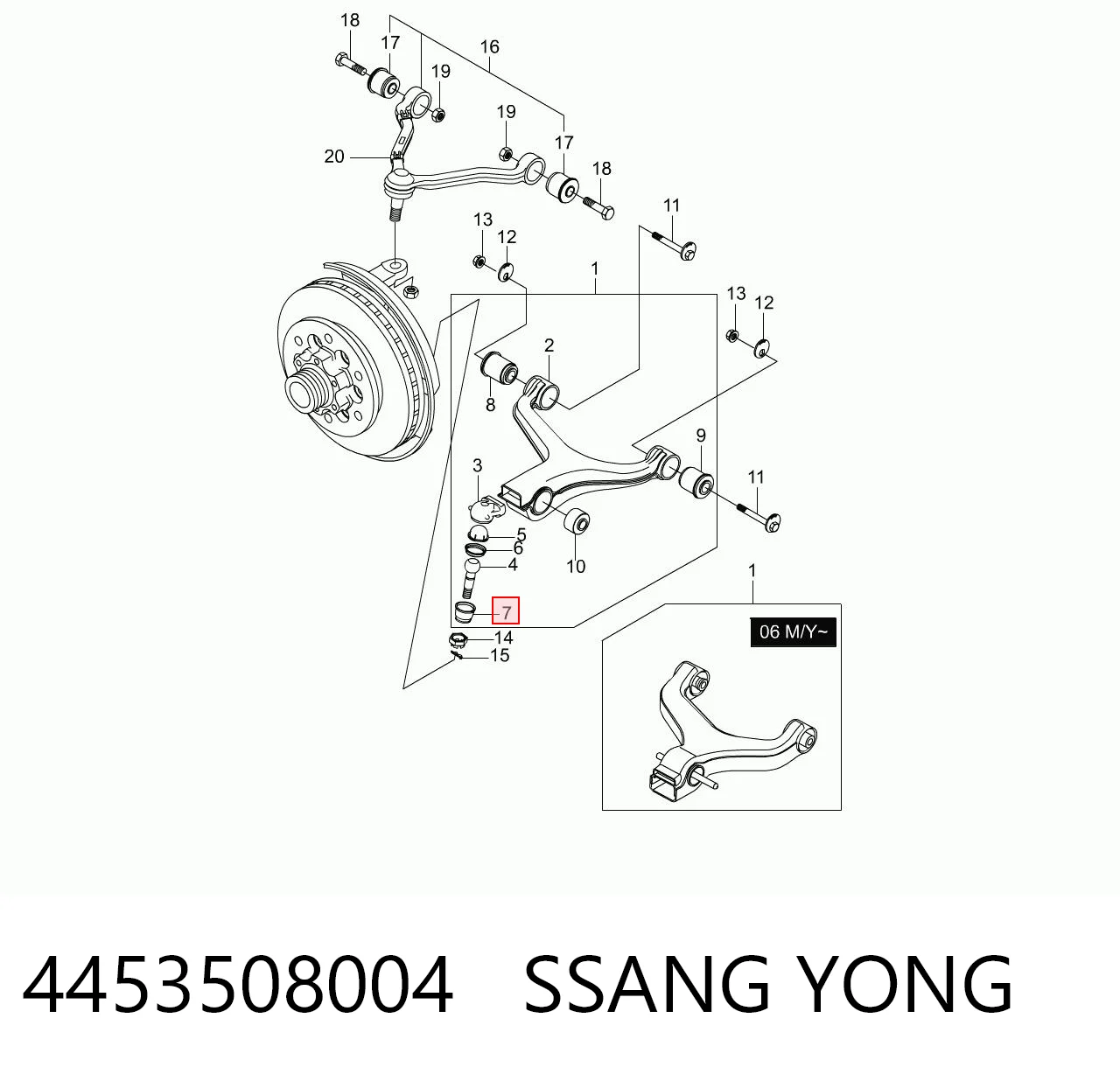 4453508004 Ssang Yong