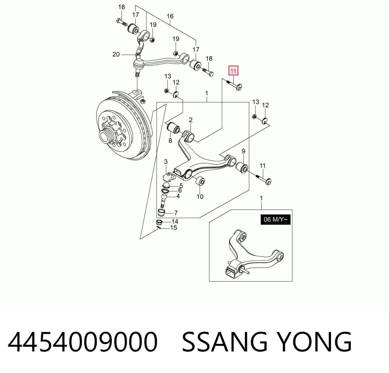 4454009000 Ssang Yong