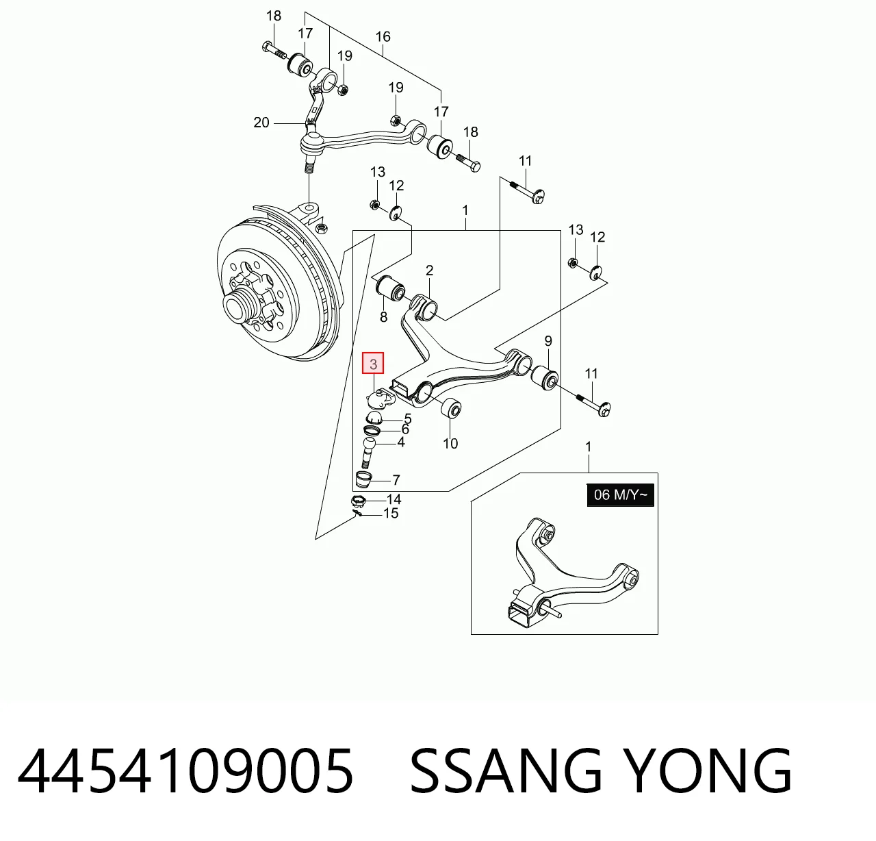 4454109005 Ssang Yong