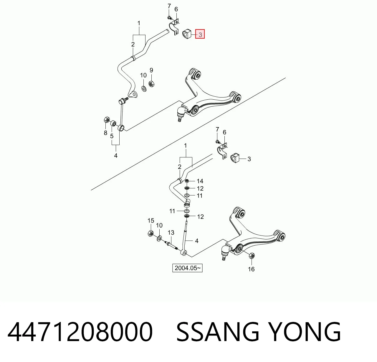 4471208000 Ssang Yong