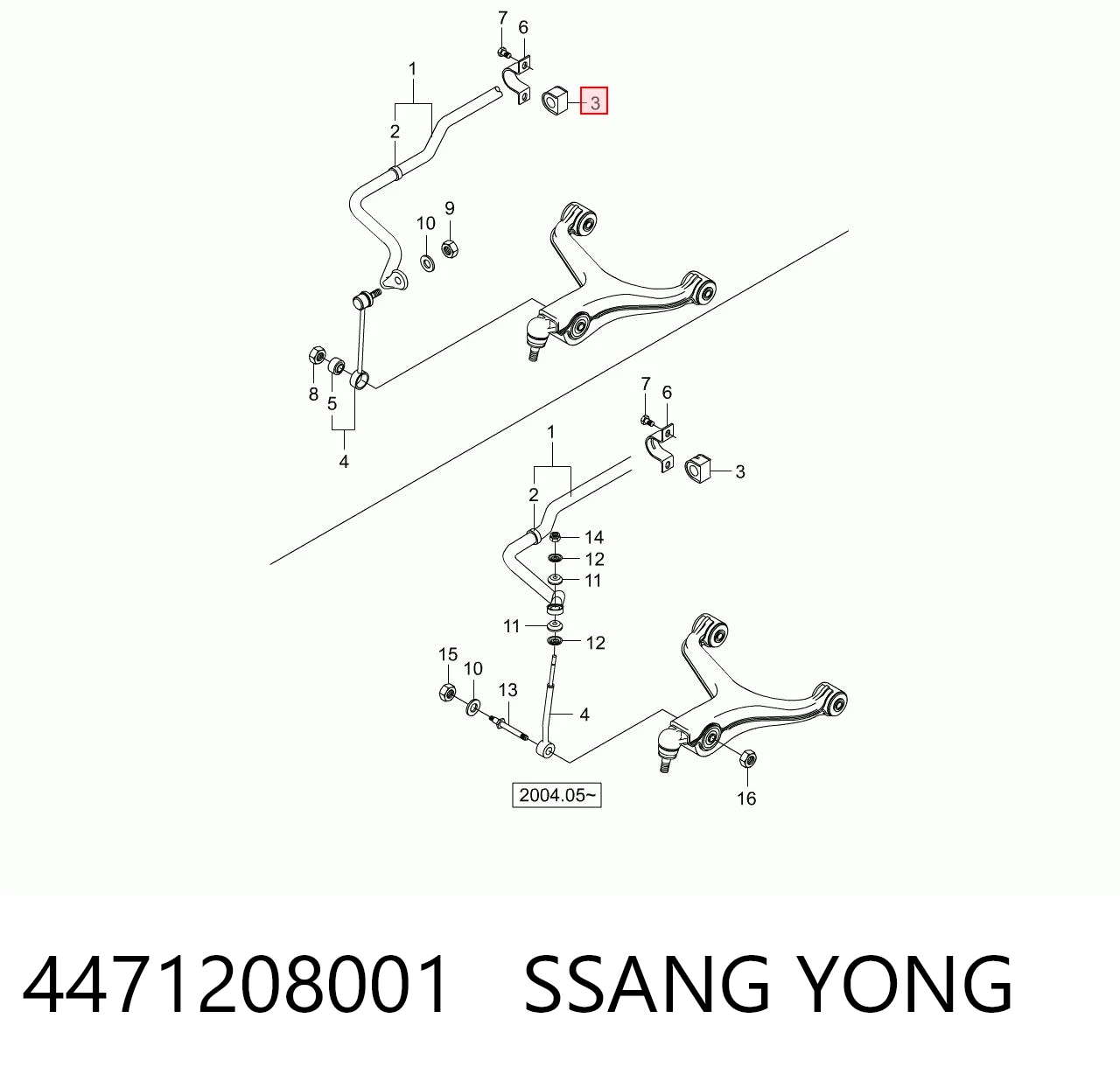 4471208001 Ssang Yong