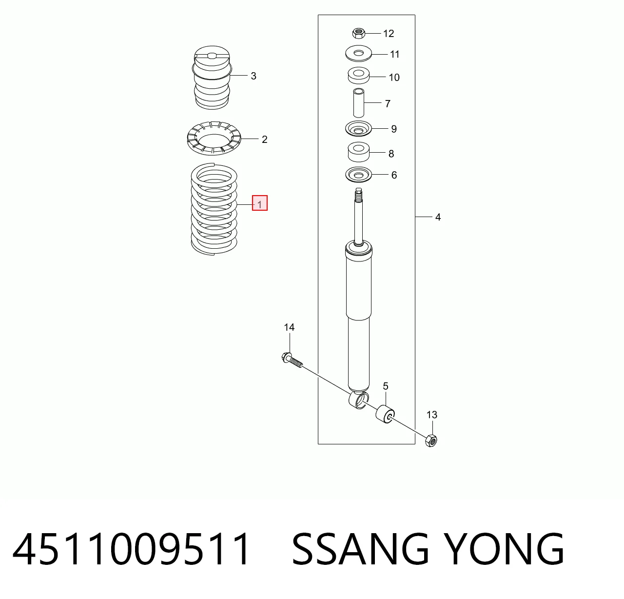 4511009511 Ssang Yong