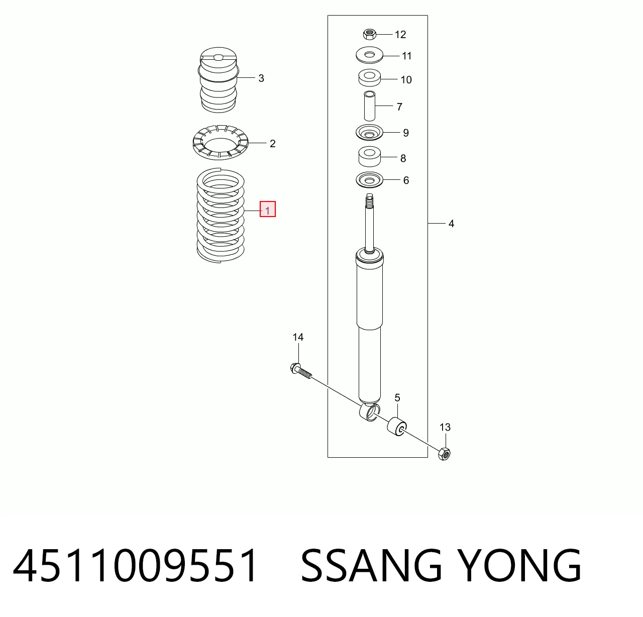 4511009551 Ssang Yong