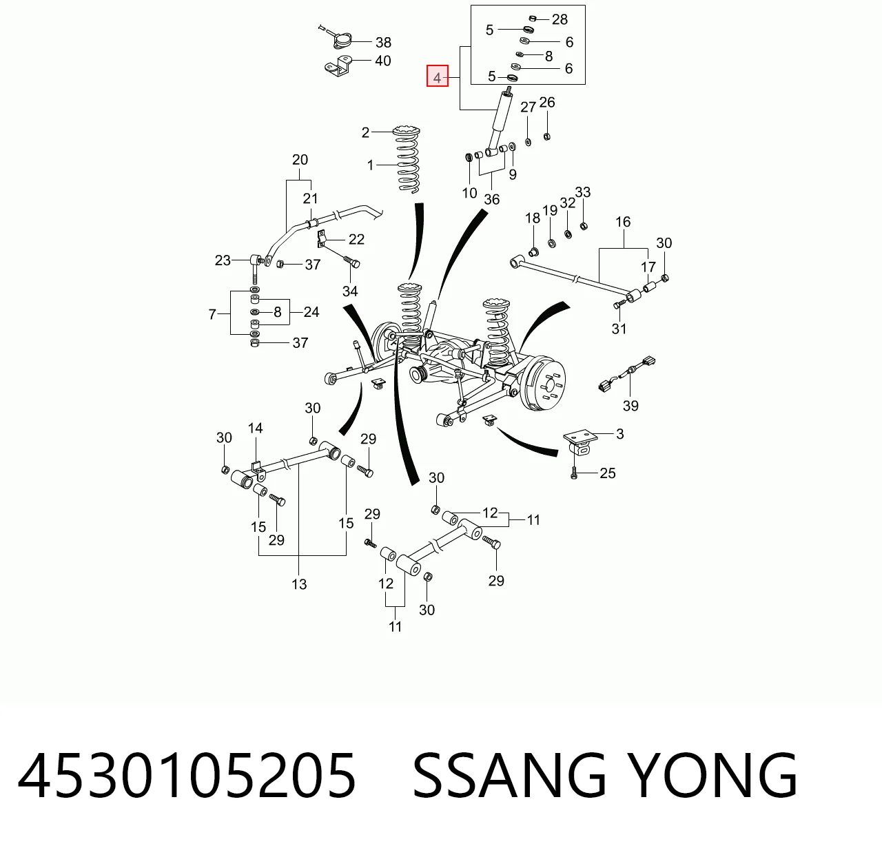 4530105205 Ssang Yong