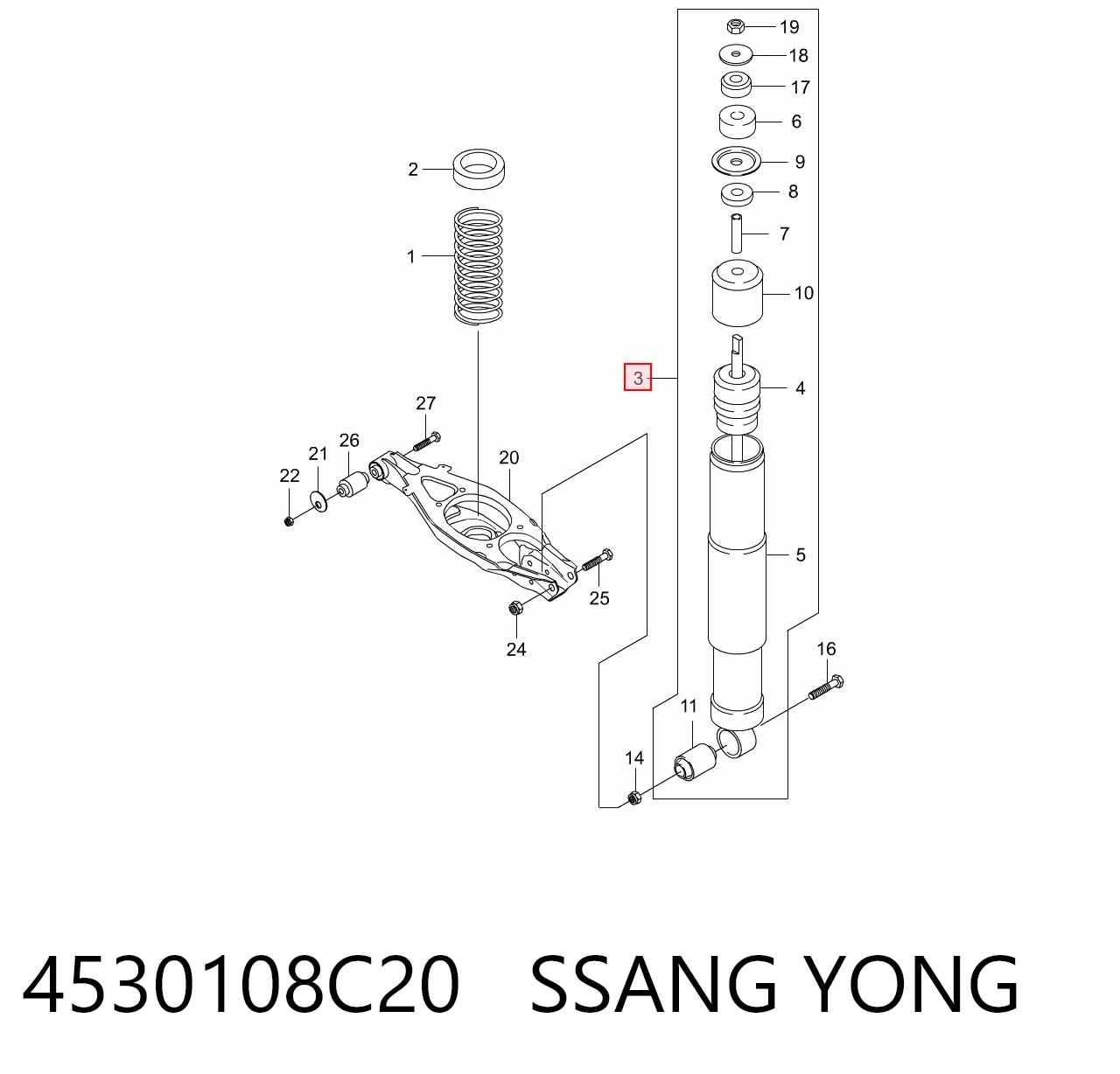 4530108C20 Ssang Yong