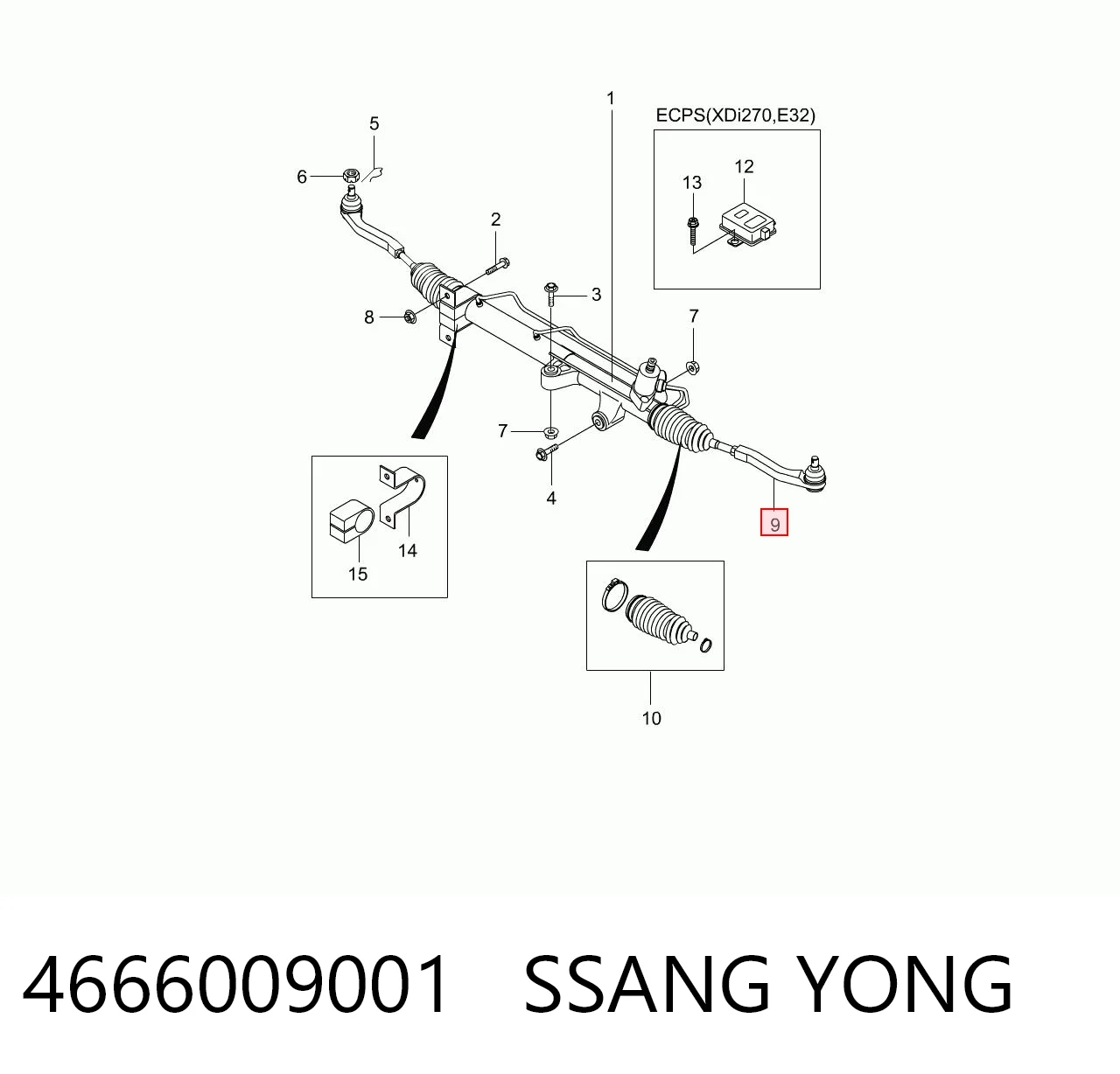 4666009001 Ssang Yong