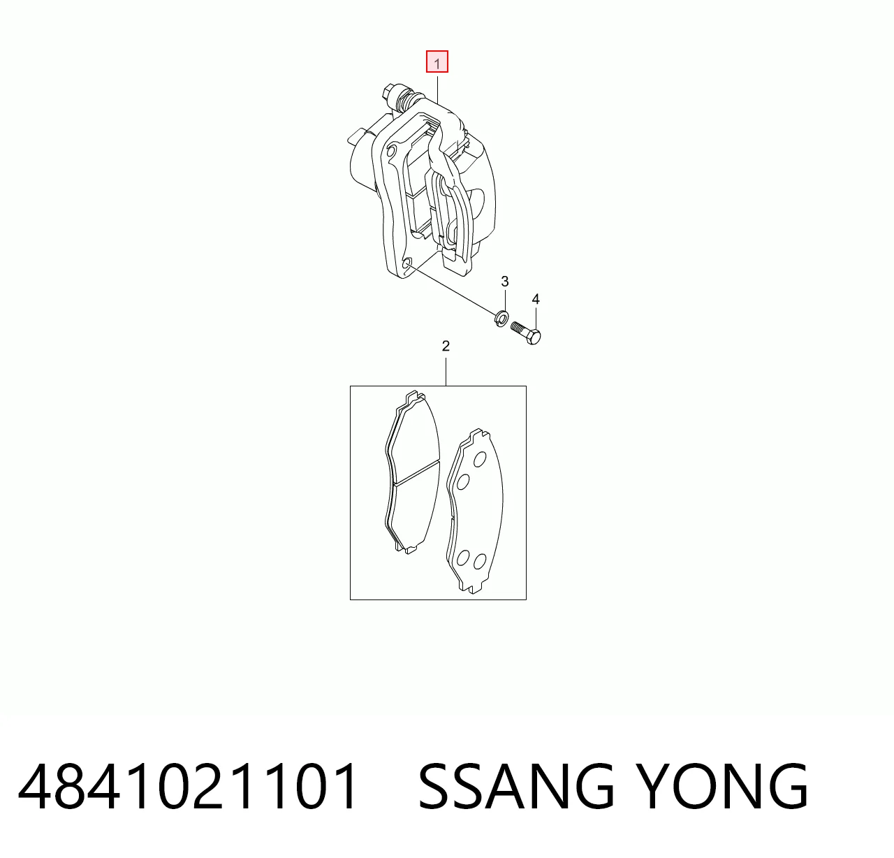 Kit de reparación de frenos trasero para SsangYong Rodius  
