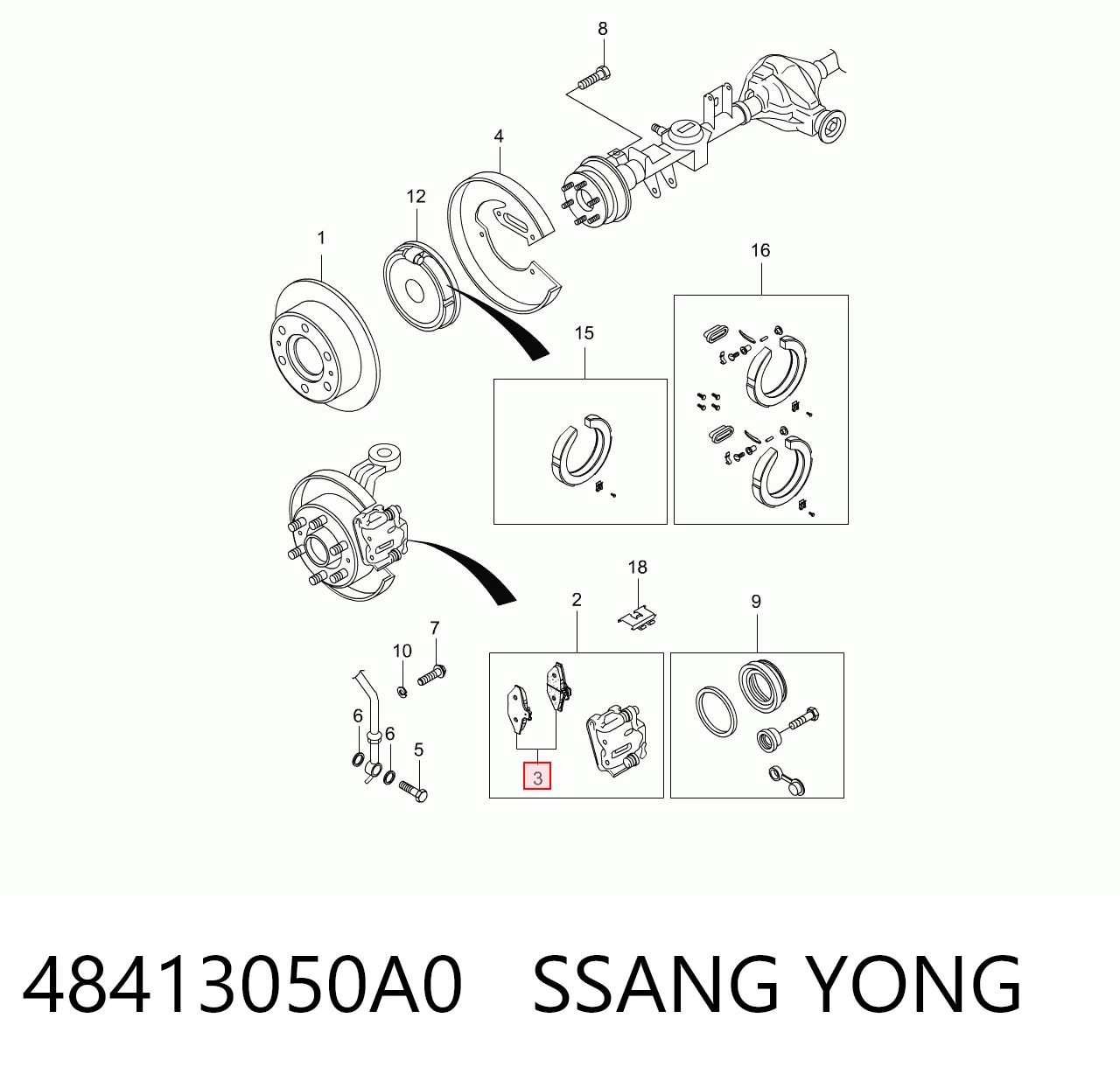 48413050A0 Ssang Yong