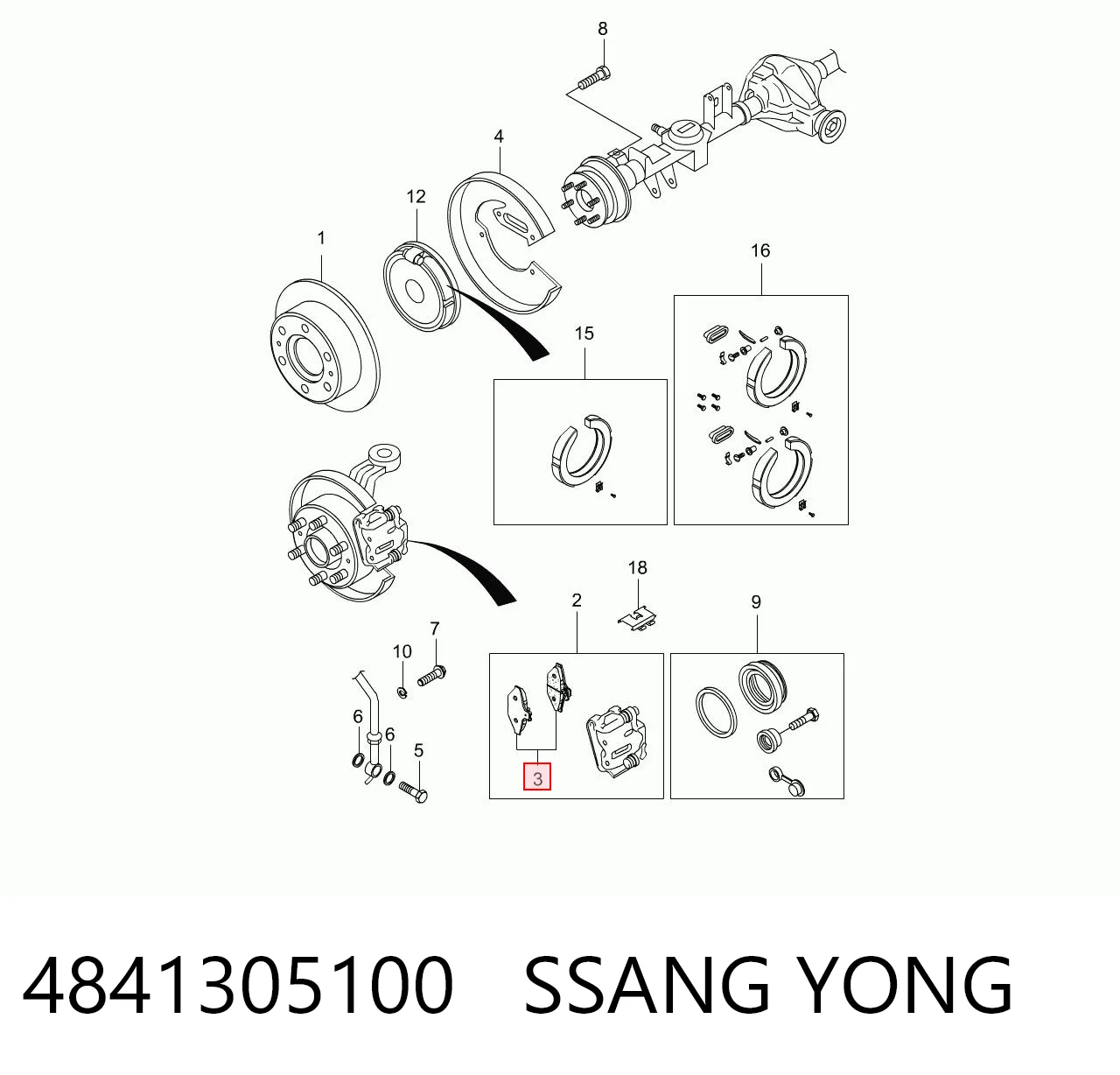 4841305100 Ssang Yong