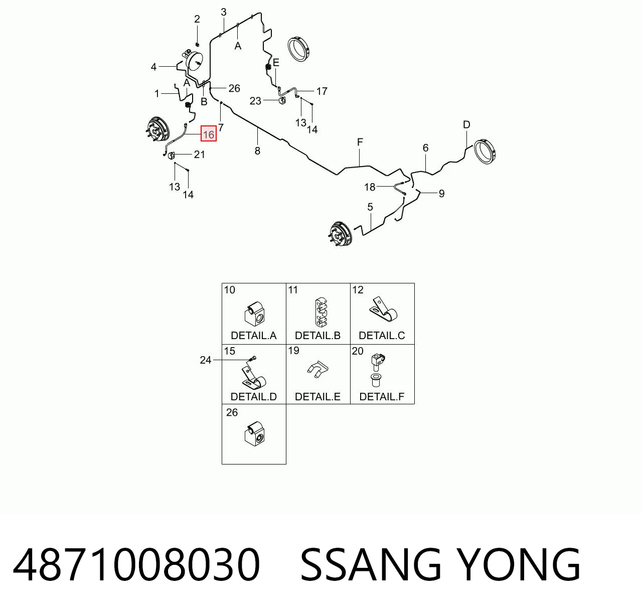 4871008030 Ssang Yong