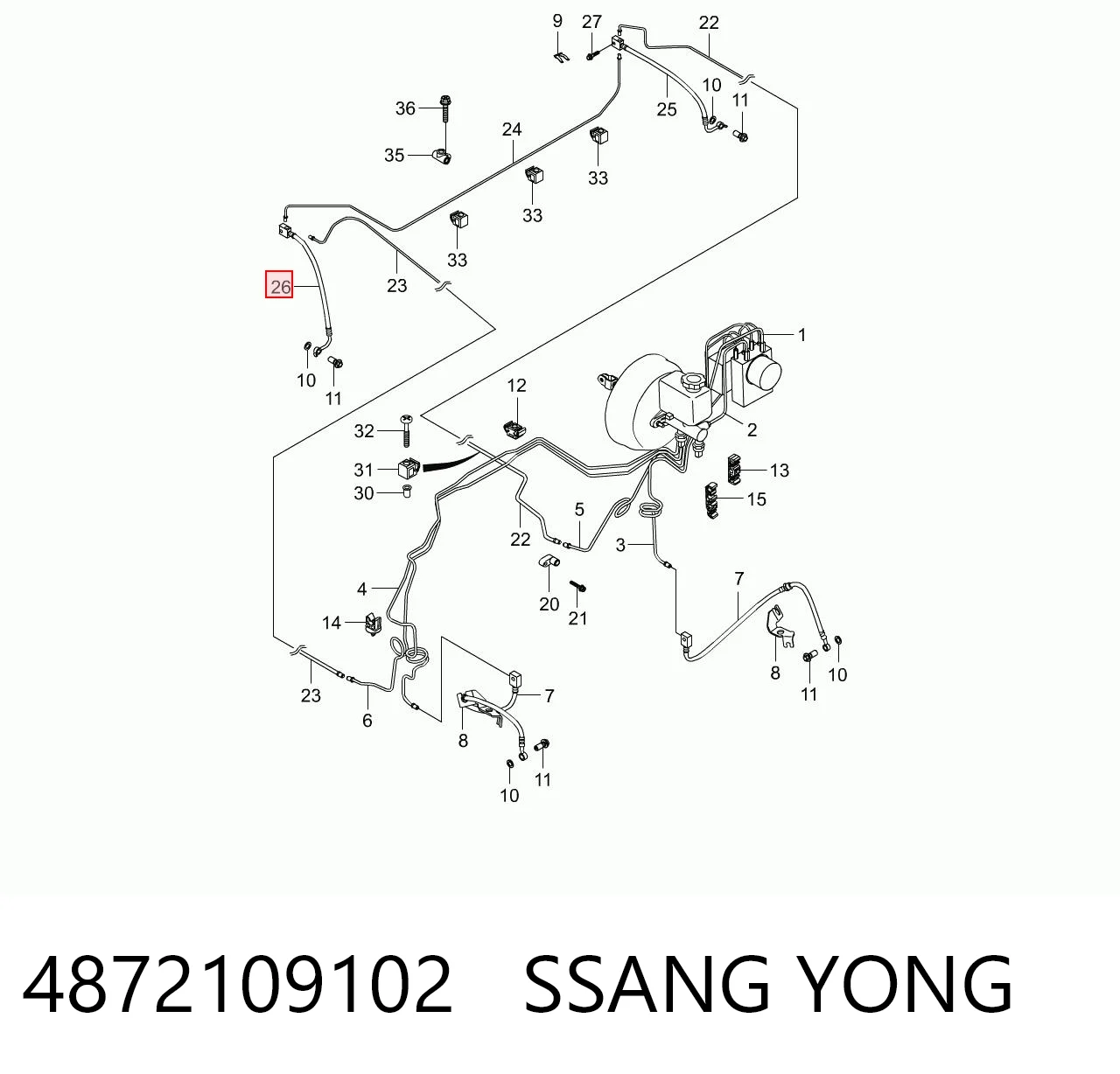 4872109102 Ssang Yong