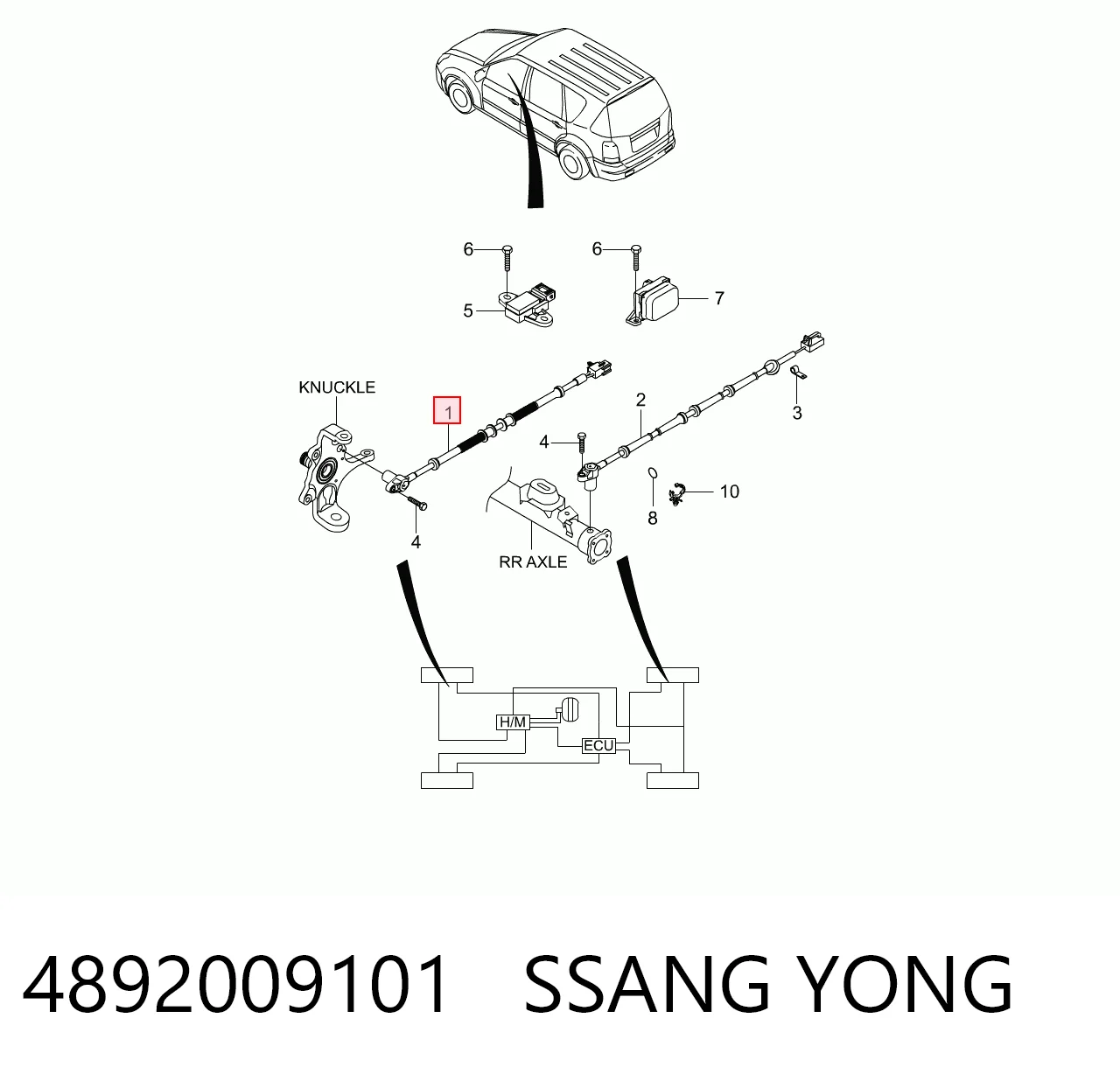 Comprar Sensor ABS delantero SsangYong Actyon   a bajo precio