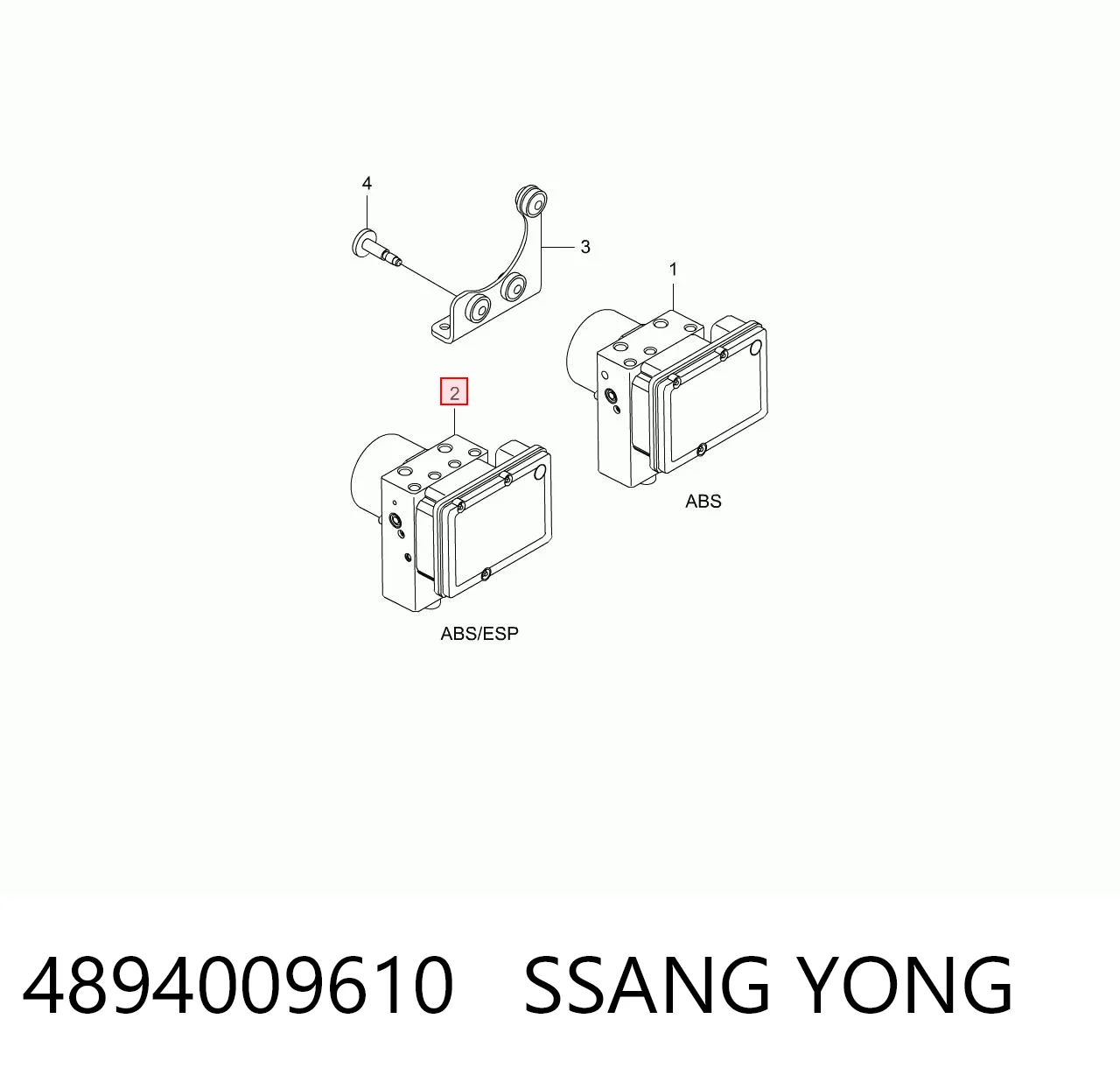  Módulo ABS SsangYong Kyron 