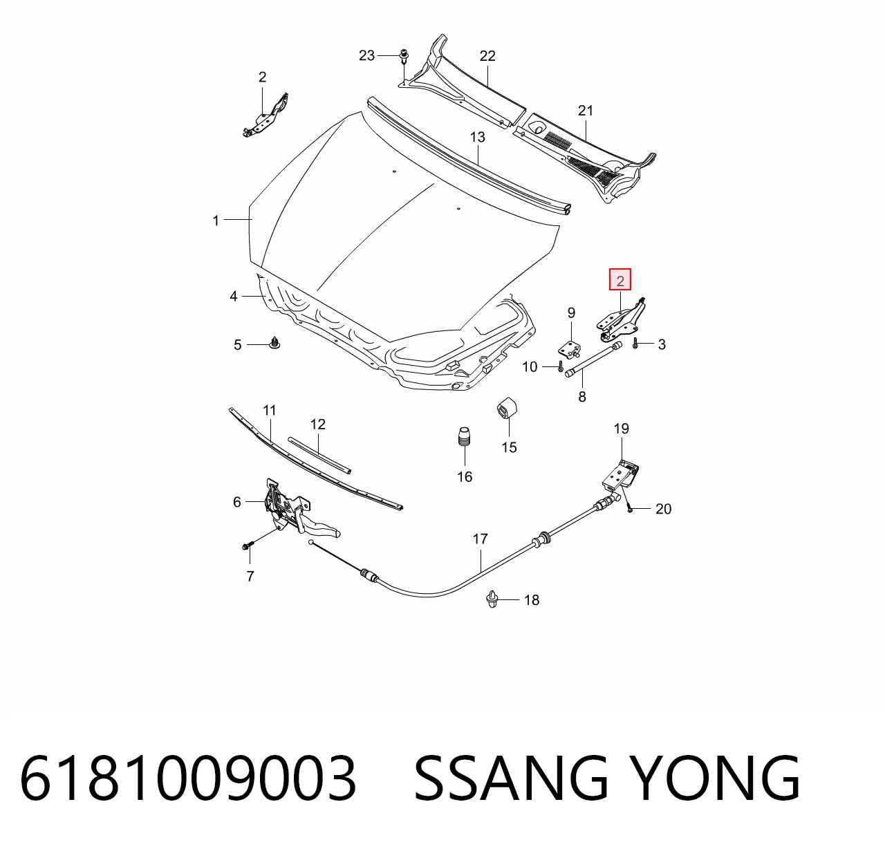 6181009003 Ssang Yong