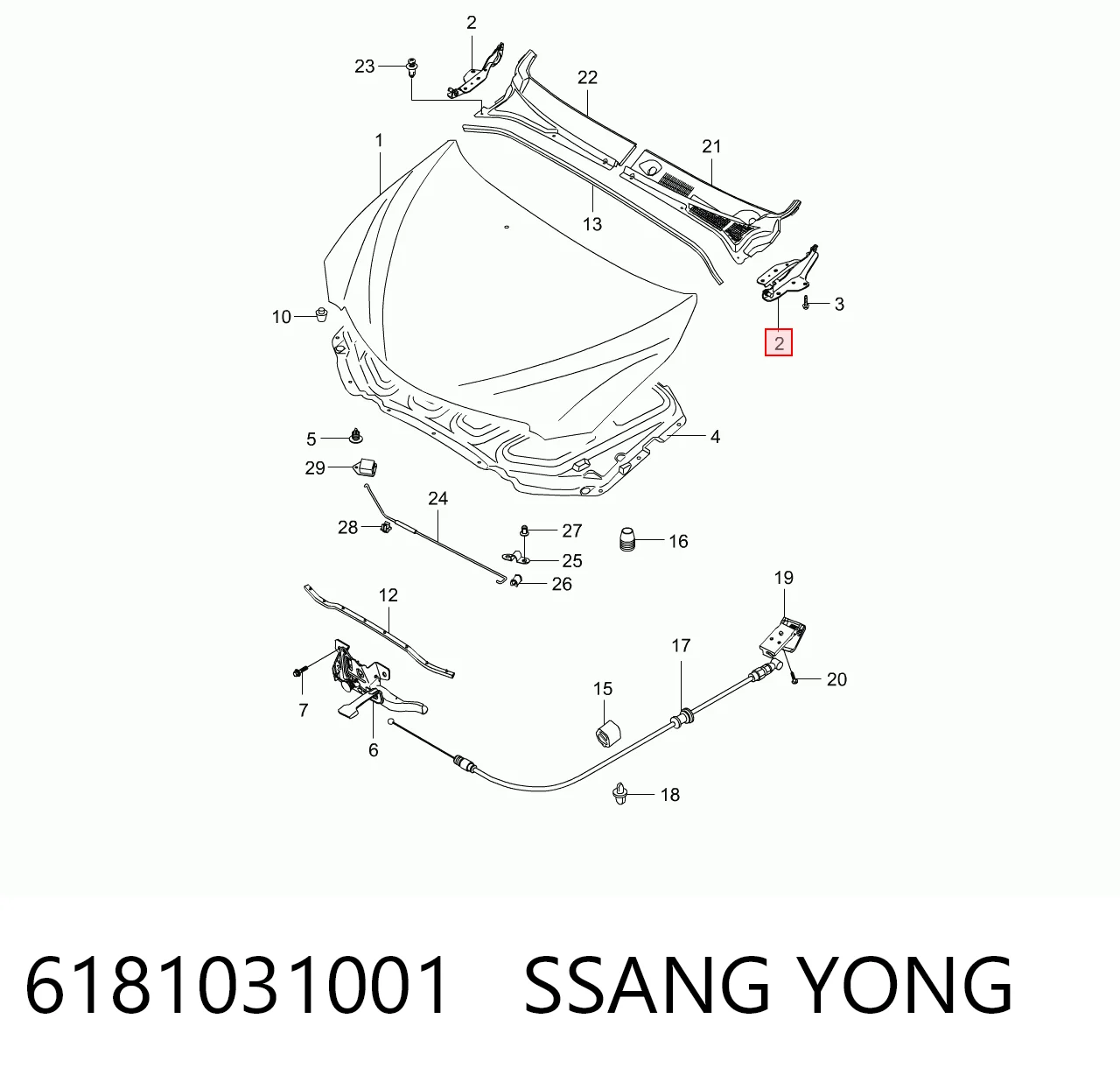6181031001 Ssang Yong