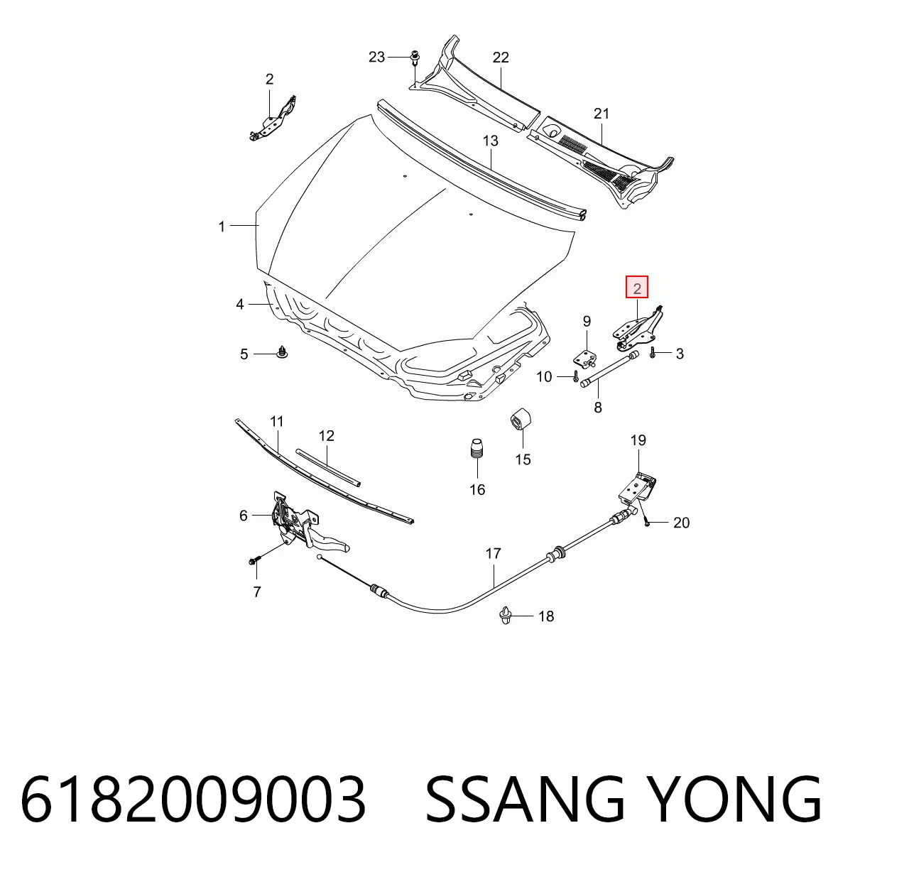 6182009003 Ssang Yong