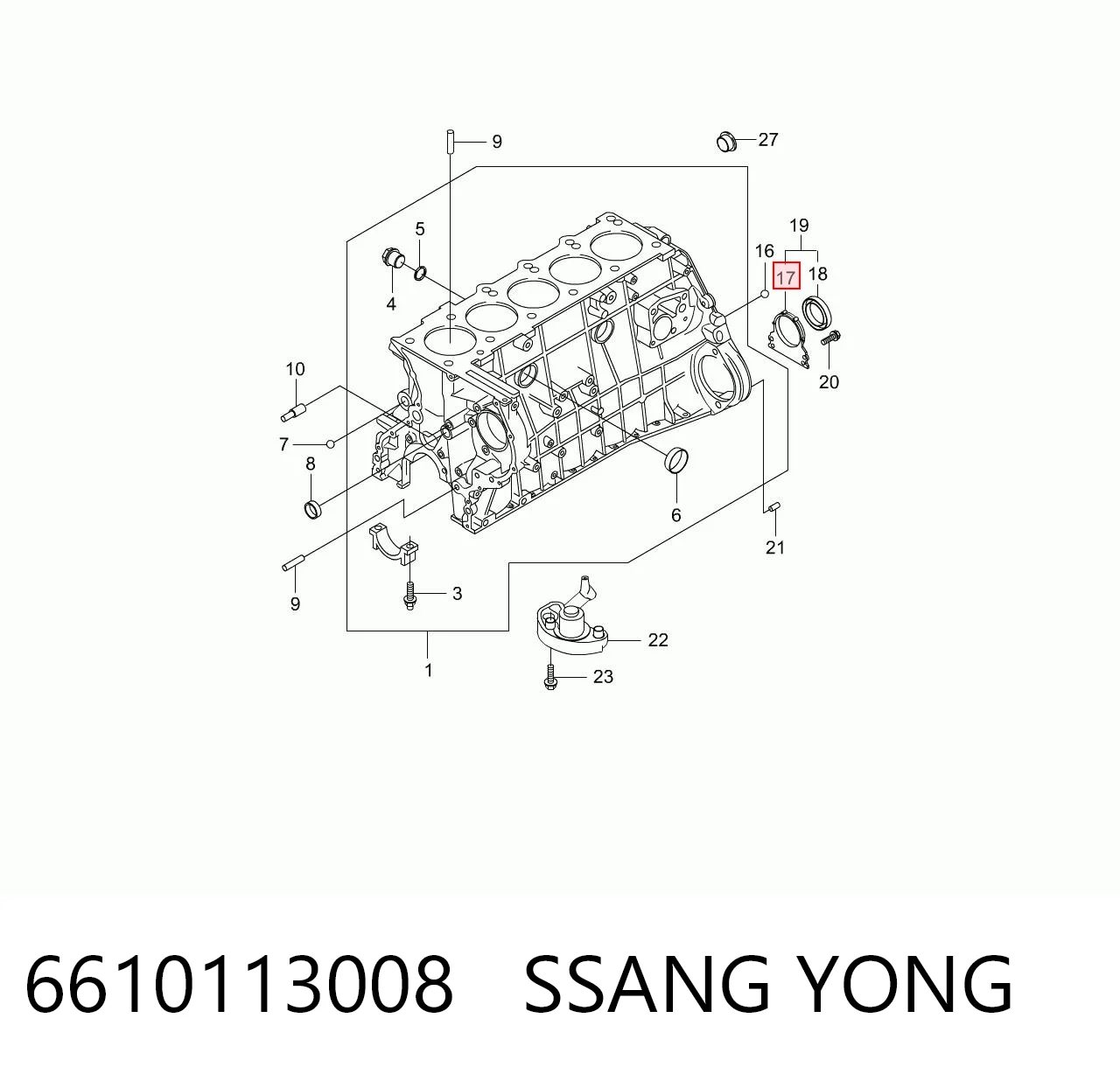 6610113008 Ssang Yong