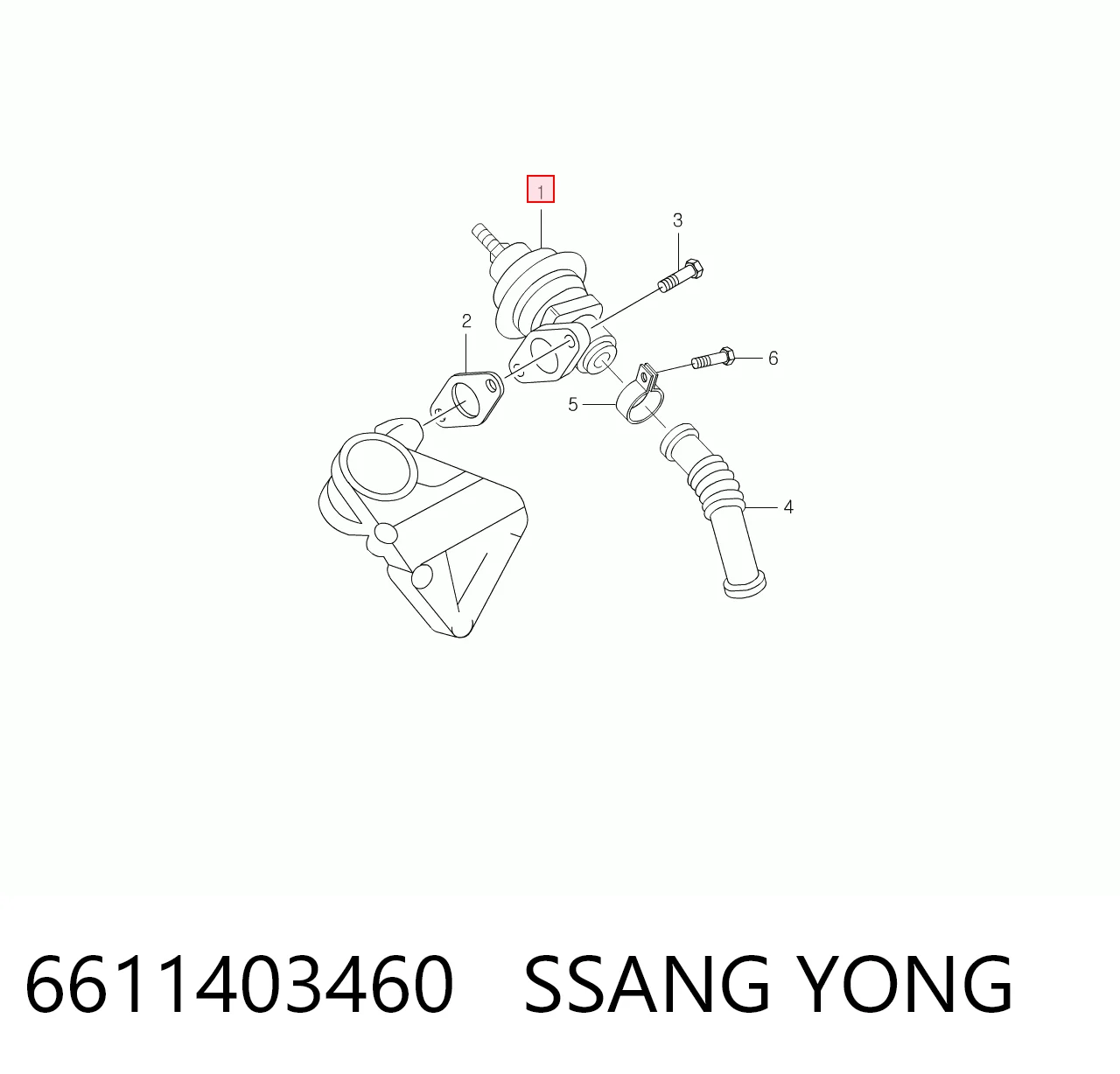 Comprar Válvula EGR de recirculación de gases SsangYong Rexton  RJ a bajo precio