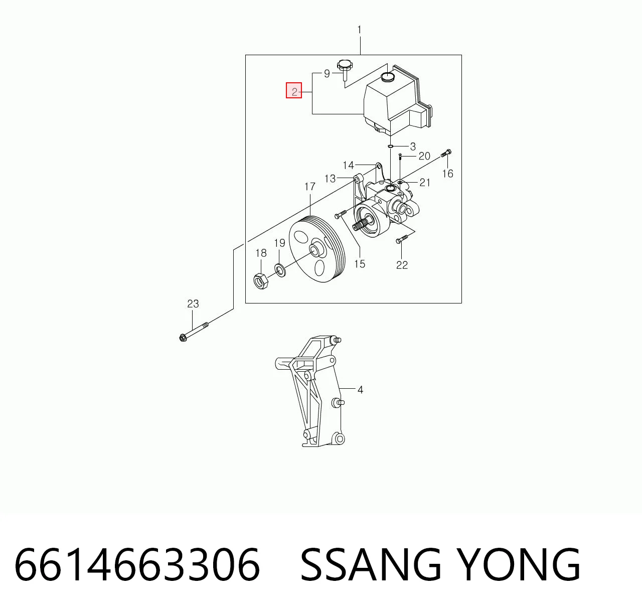 6614663306 Ssang Yong