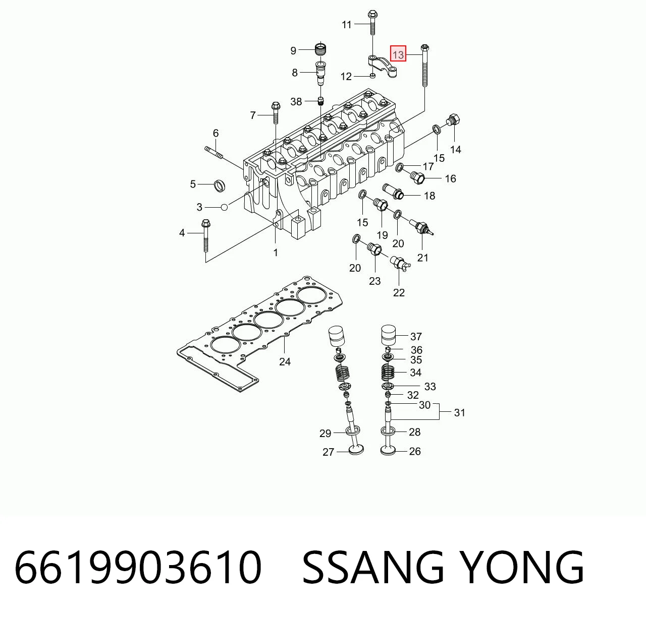 6619903610 Ssang Yong