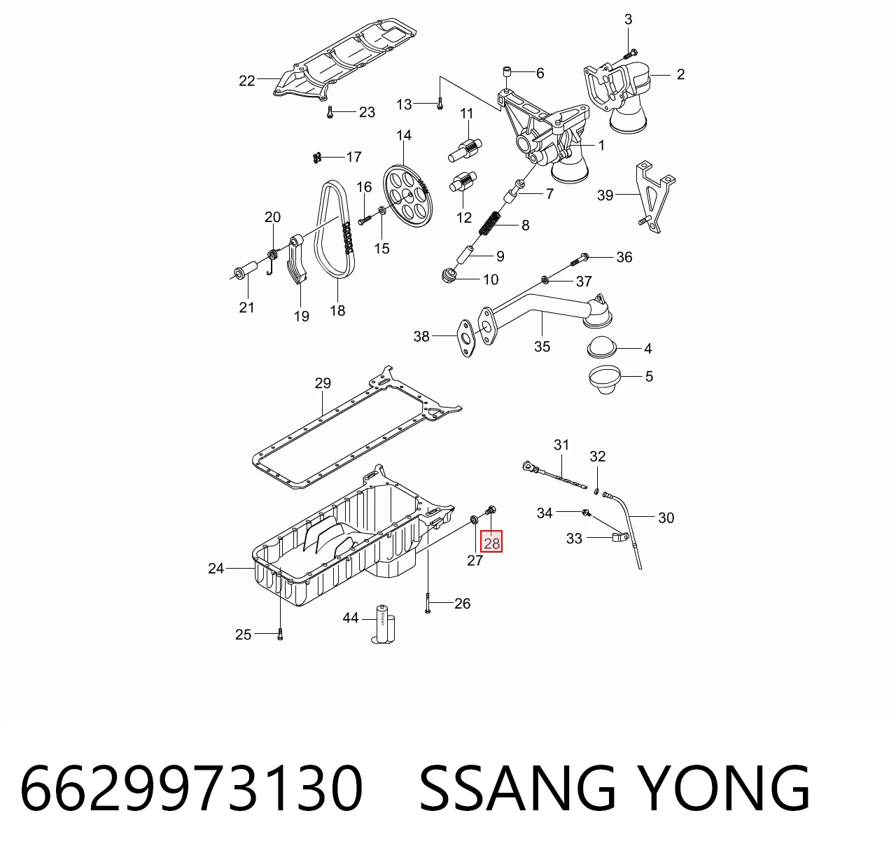 6629973130 Ssang Yong
