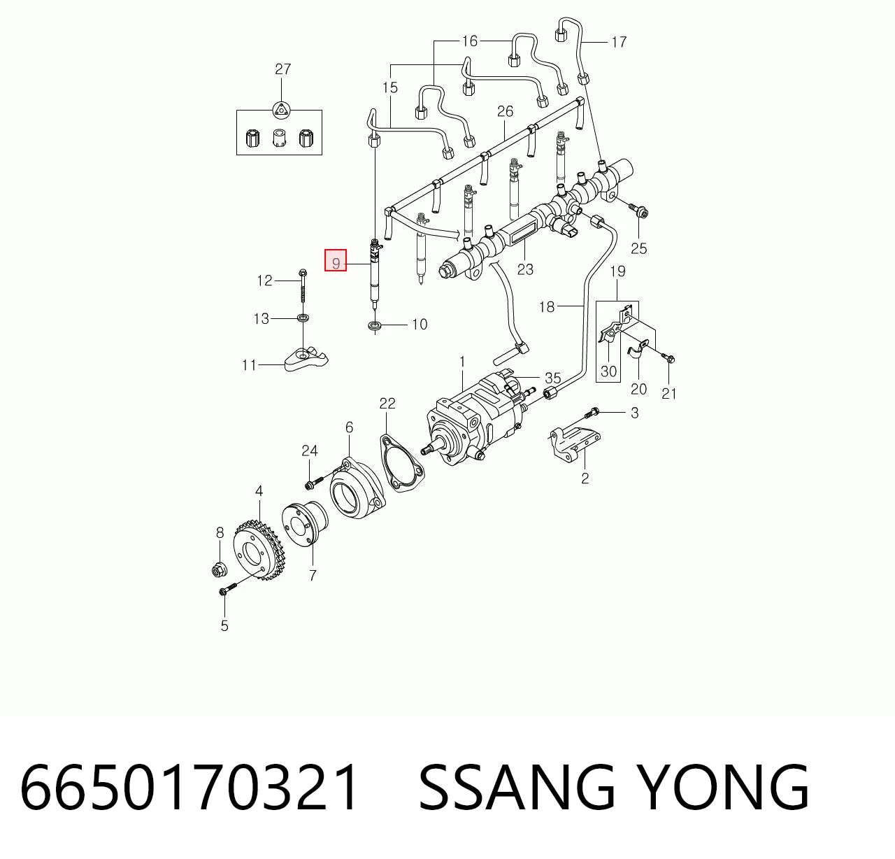 6650170321 Ssang Yong
