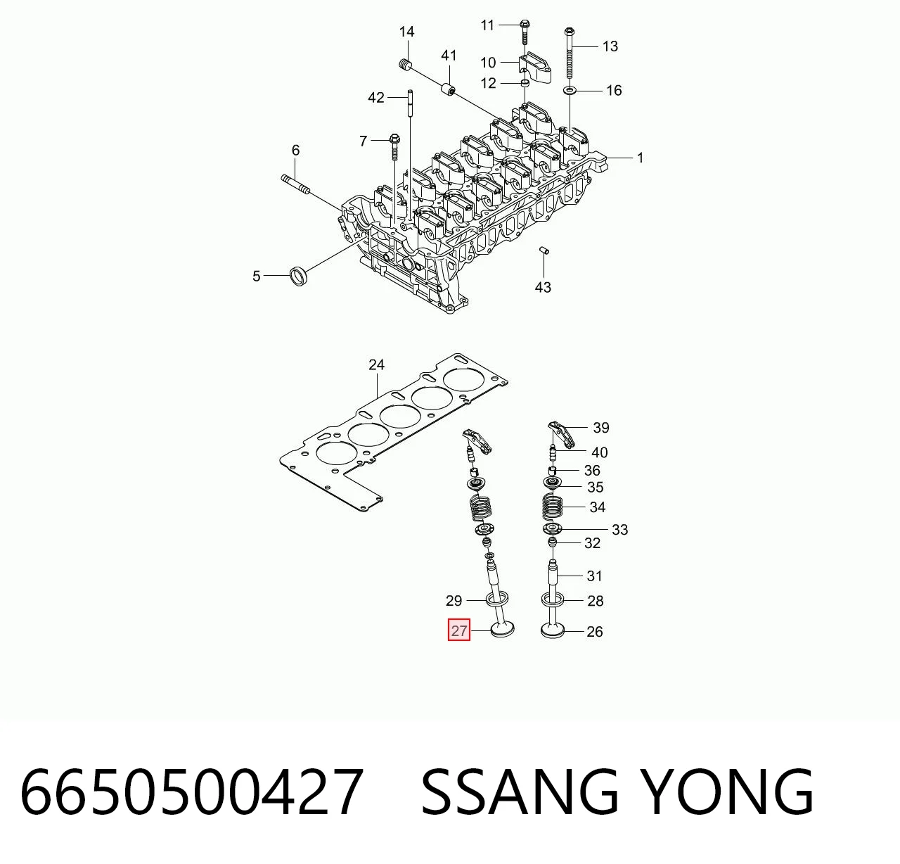 6650500427 Ssang Yong