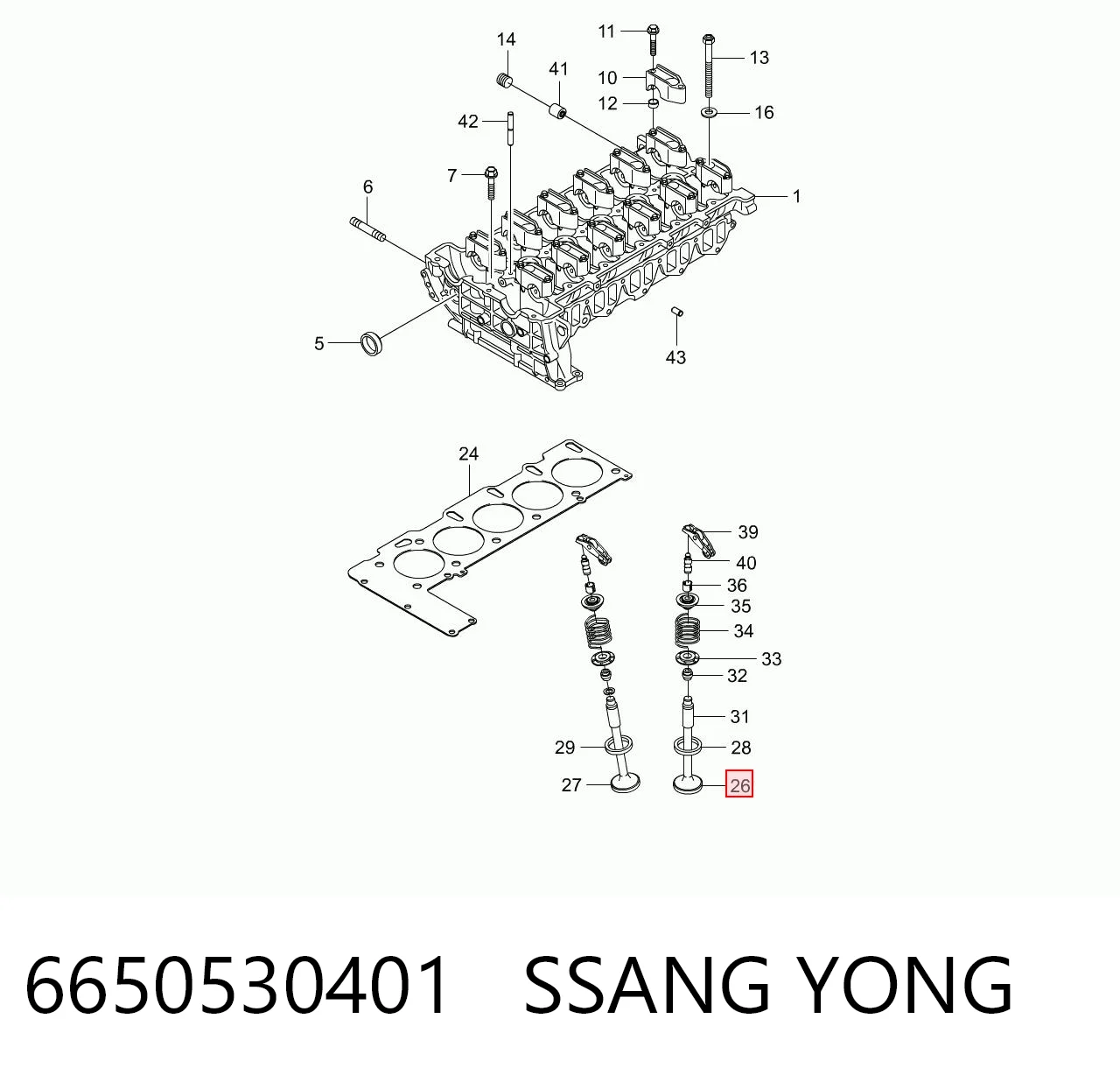 6650530401 Ssang Yong