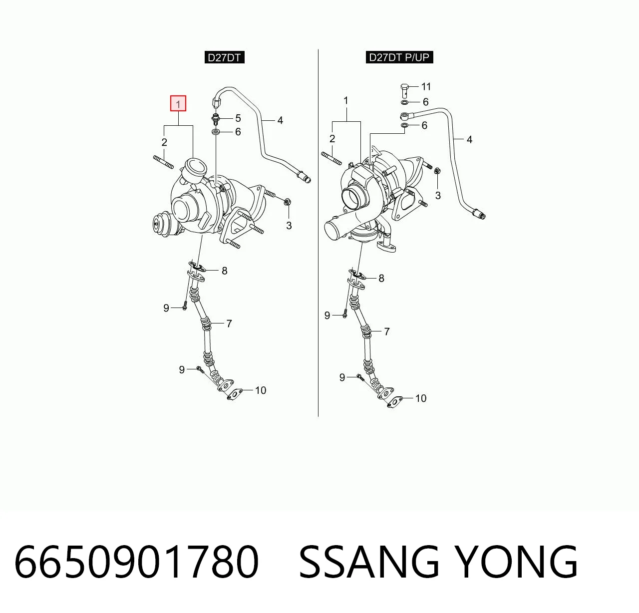 6650901780 Ssang Yong