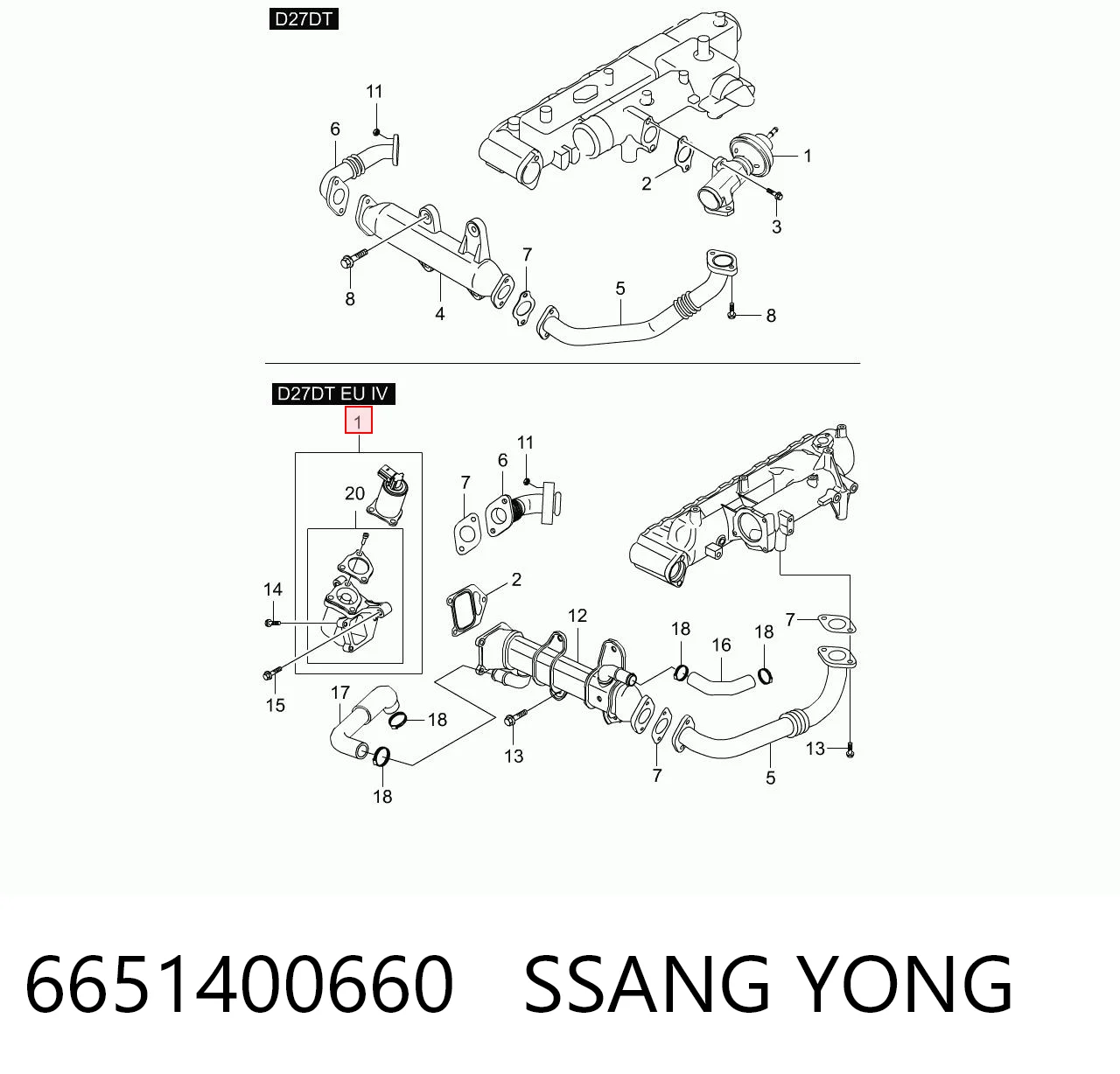 Válvula de regulación de gases SsangYong Actyon desde 188,85 €