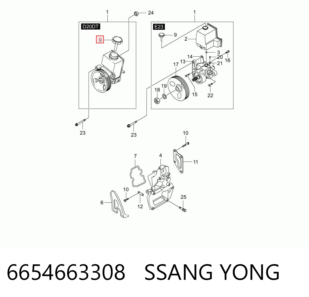 6654663308 Ssang Yong