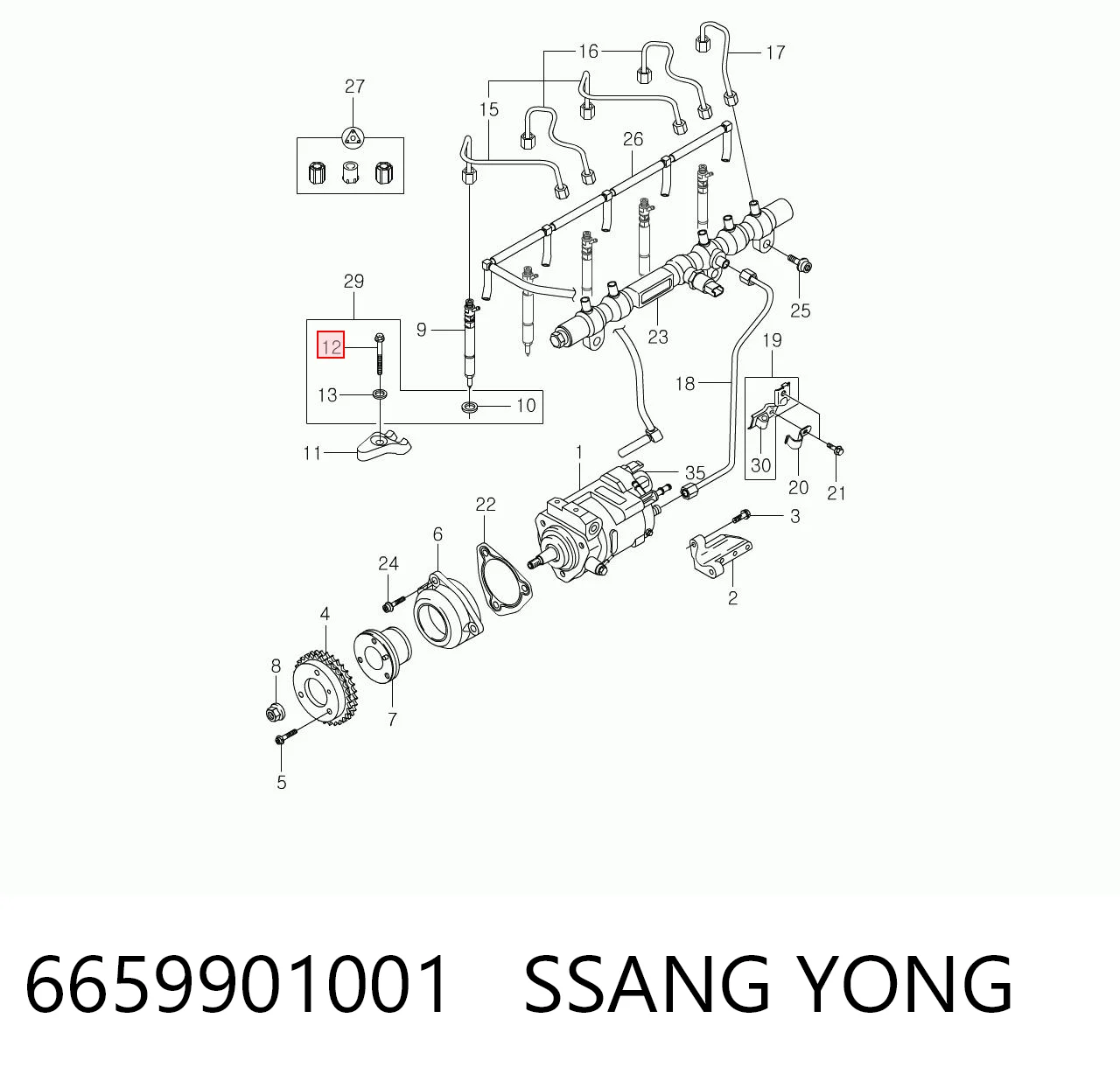 6659901001 Ssang Yong