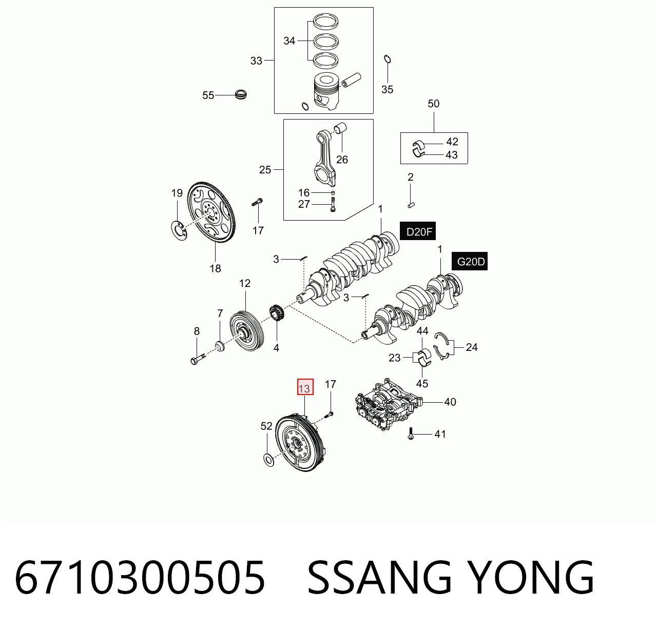 Volante bimasa para SsangYong Actyon  ()