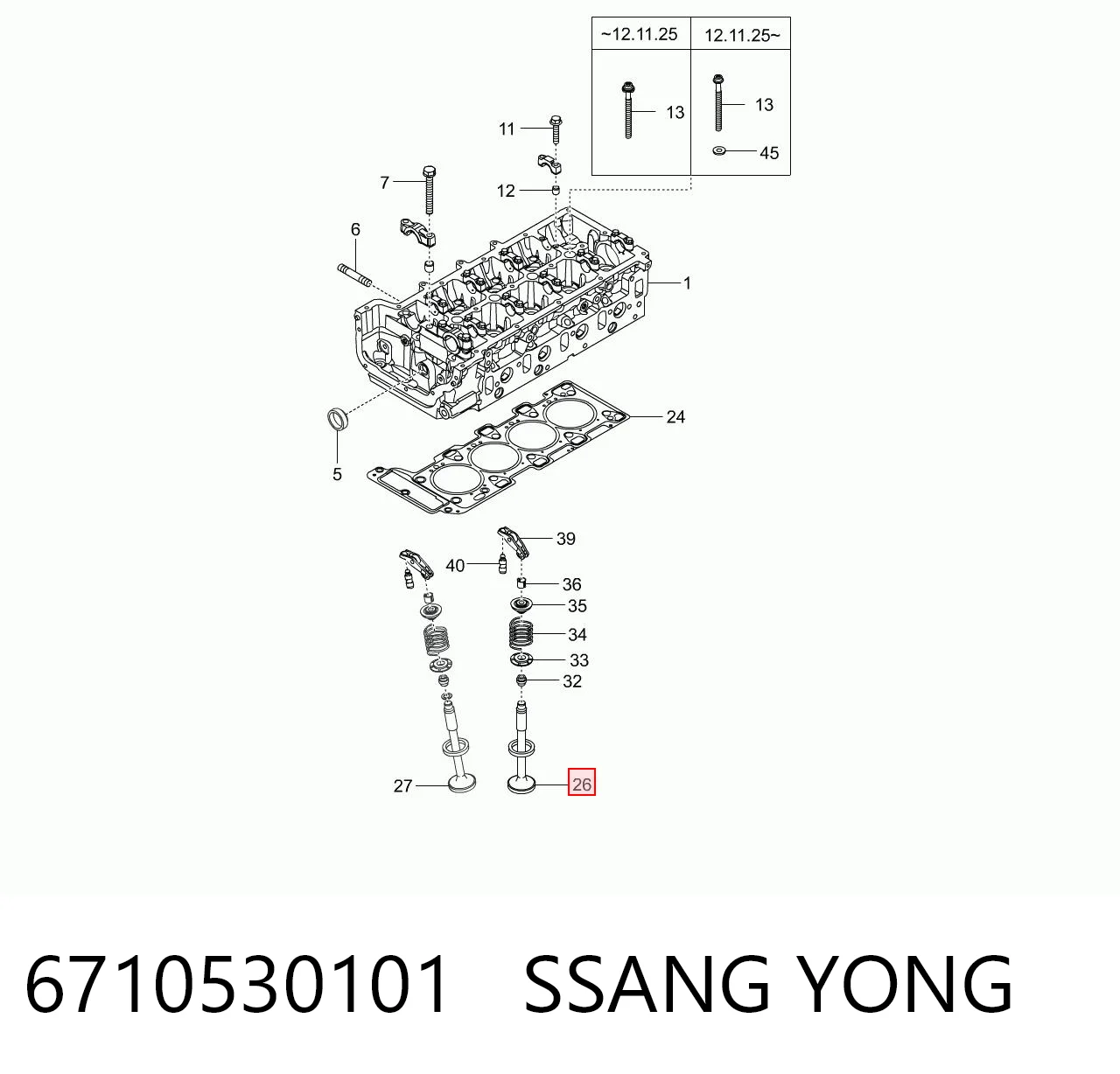 6710530101 Ssang Yong