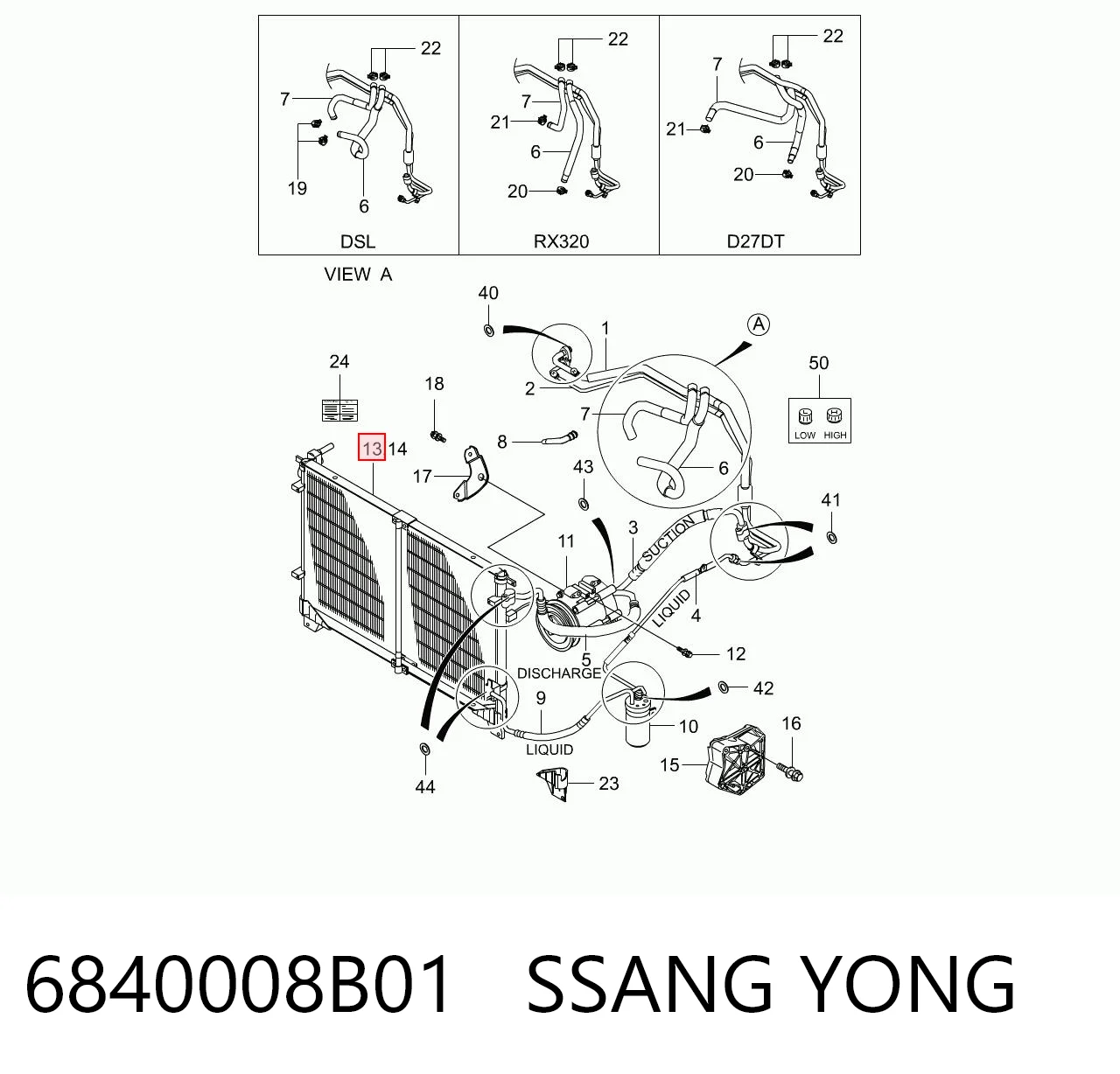 Comprar Condensador aire acondicionado SsangYong Rexton I RJN