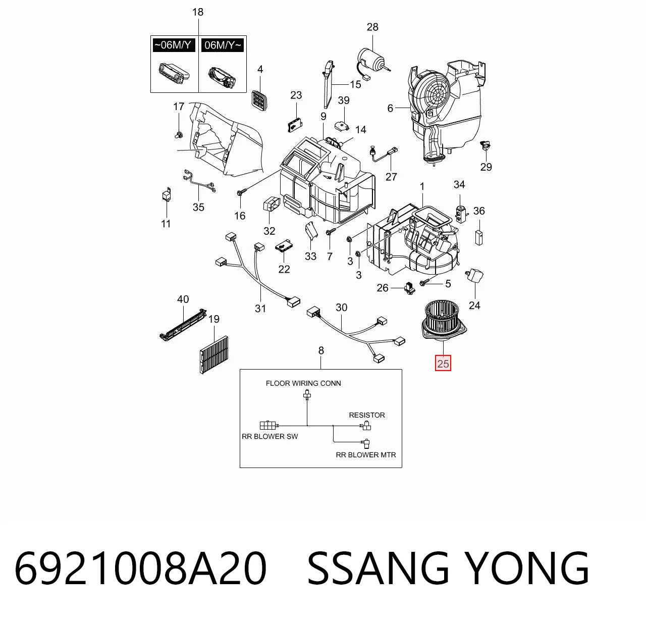 Comprar Ventilador habitáculo SsangYong Rexton I RJ