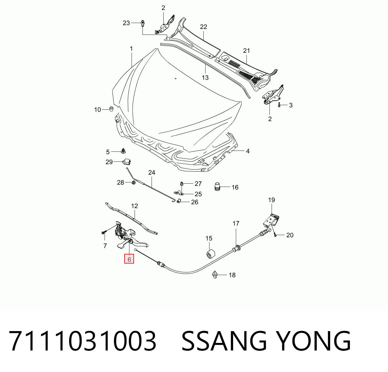 7111031003 Ssang Yong