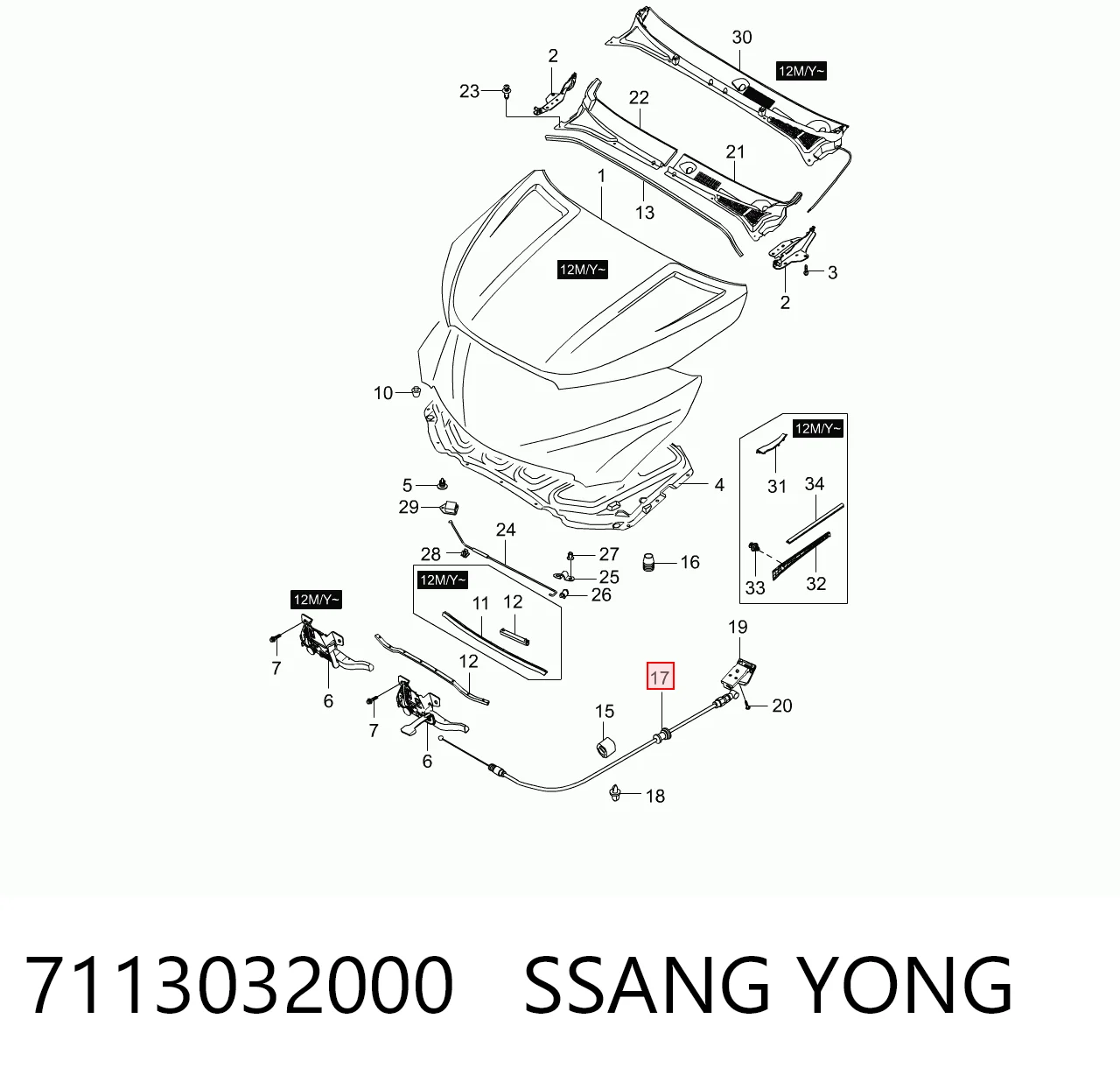 7113032000 Ssang Yong