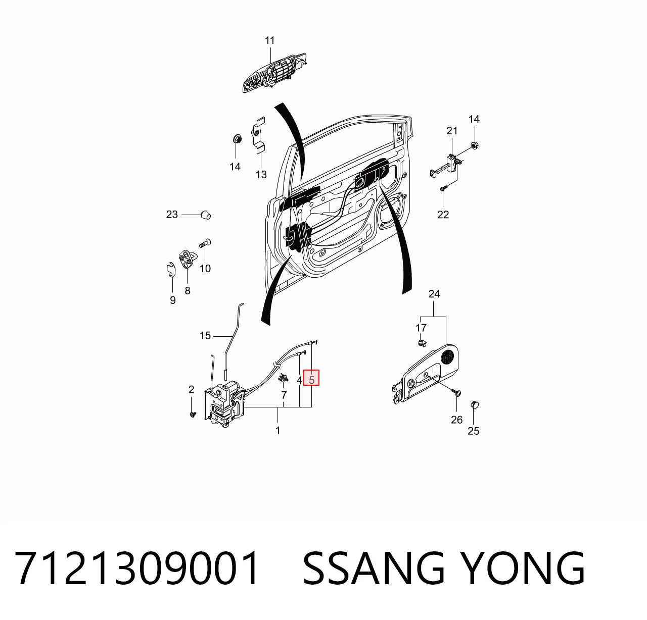 7121309001 Ssang Yong 