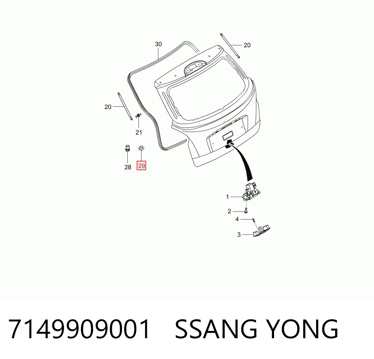 7149909001 Ssang Yong