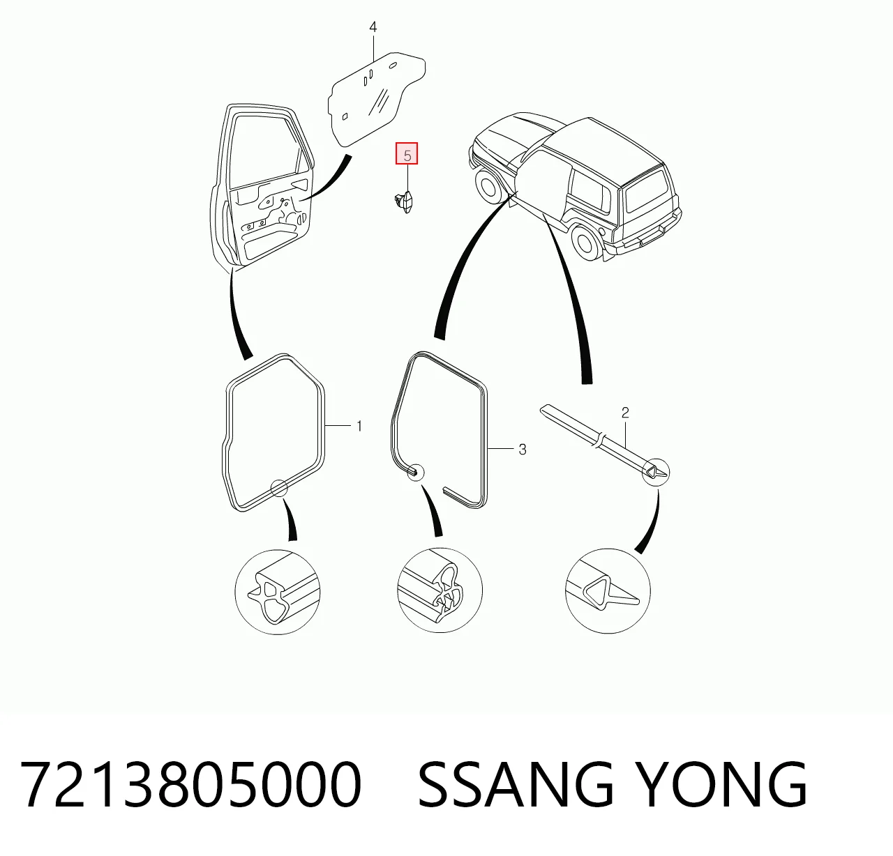 7213805000 Ssang Yong