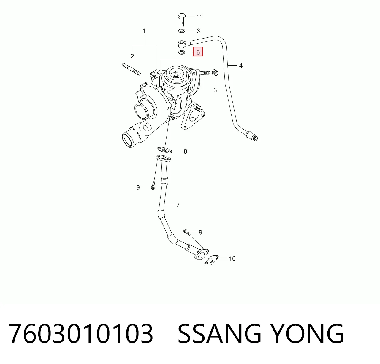 7603010103 Ssang Yong