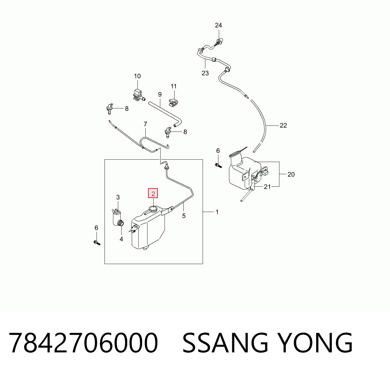 7842706000 Ssang Yong