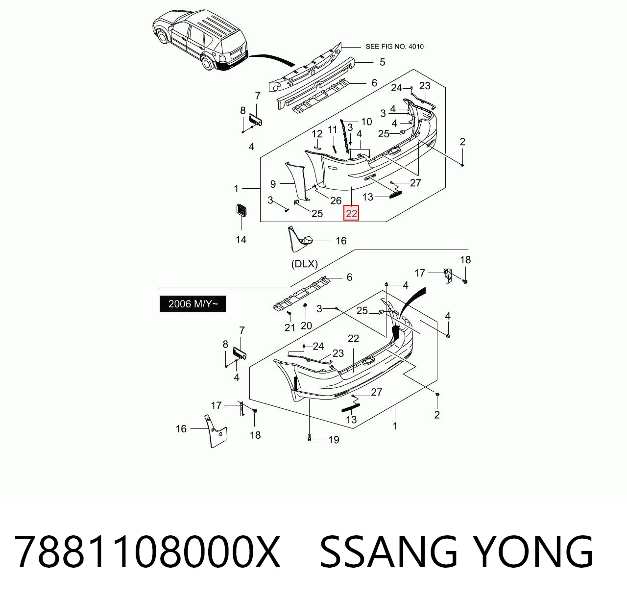 7881108000X Ssang Yong